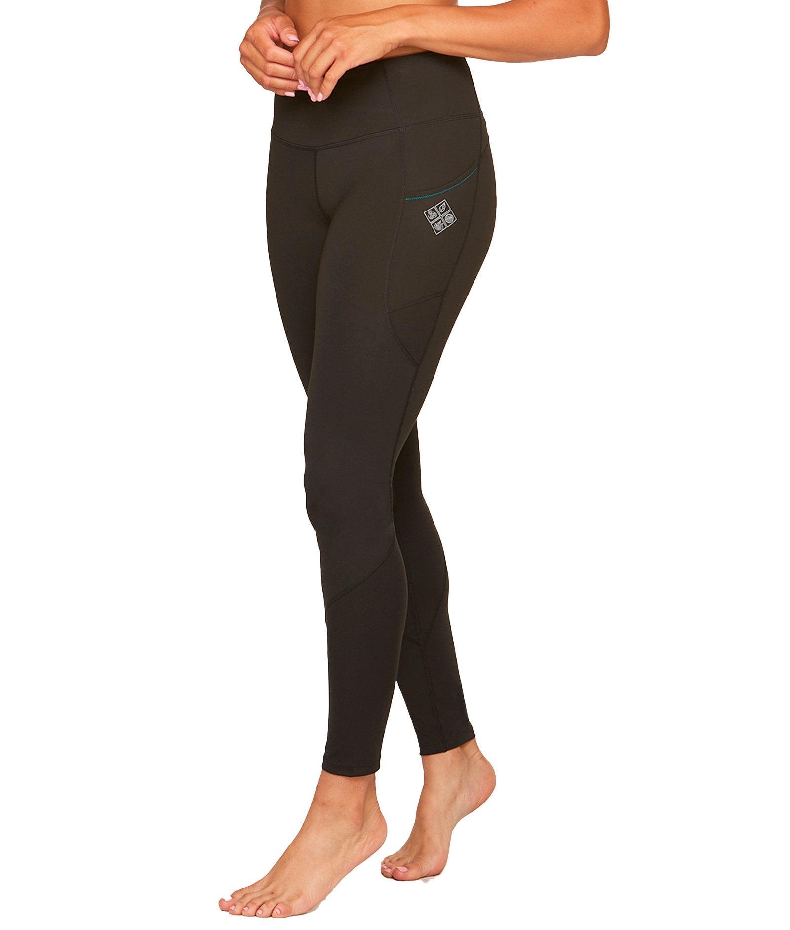 Women's Black Ablaze Recycled Legging