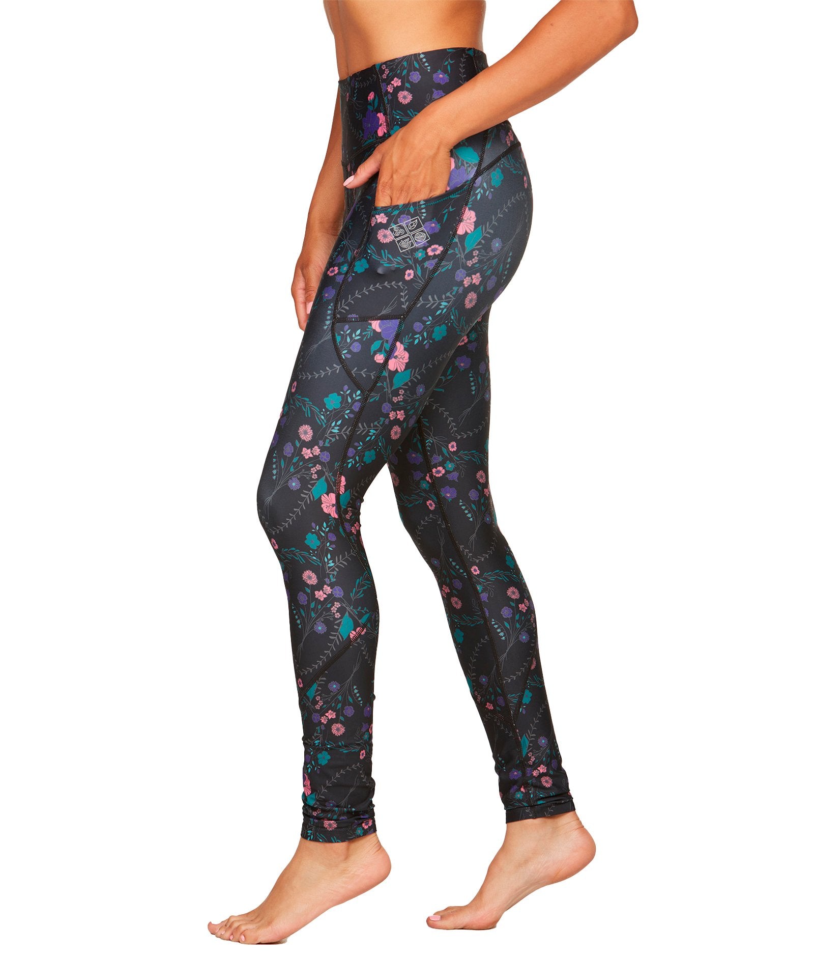 Women's Flowers and Vines Ablaze Recycled Legging