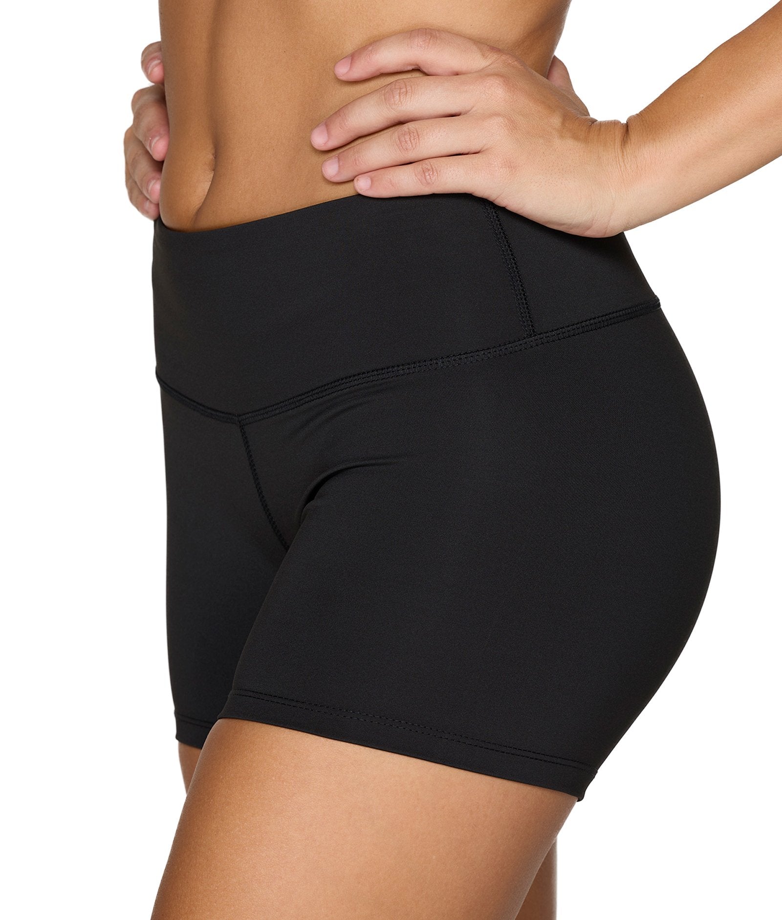 Women's Black Ablaze Recycled Three Inch Bike Short