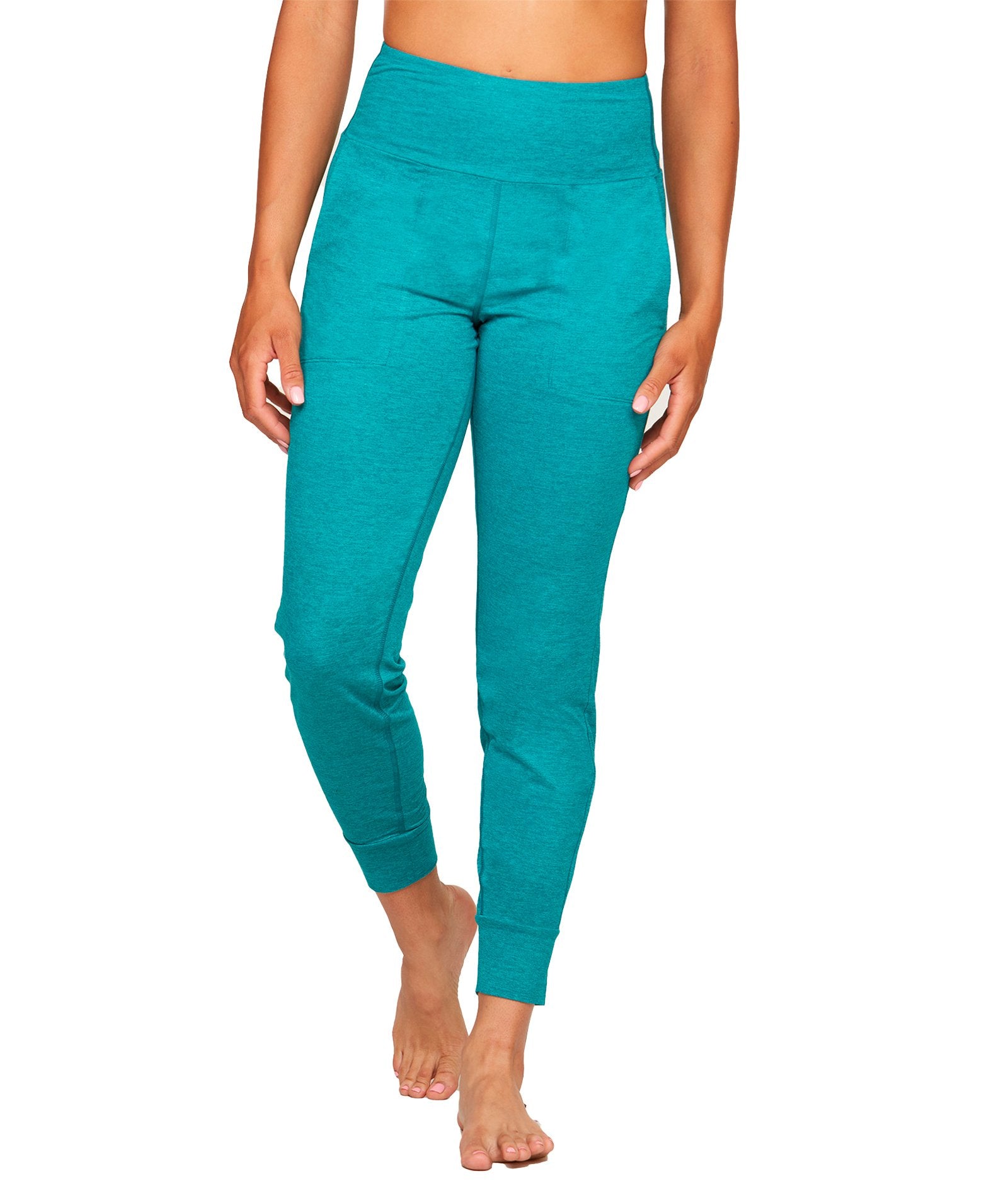 Women's Bright Teal Aflame Recycled Jogger Pant