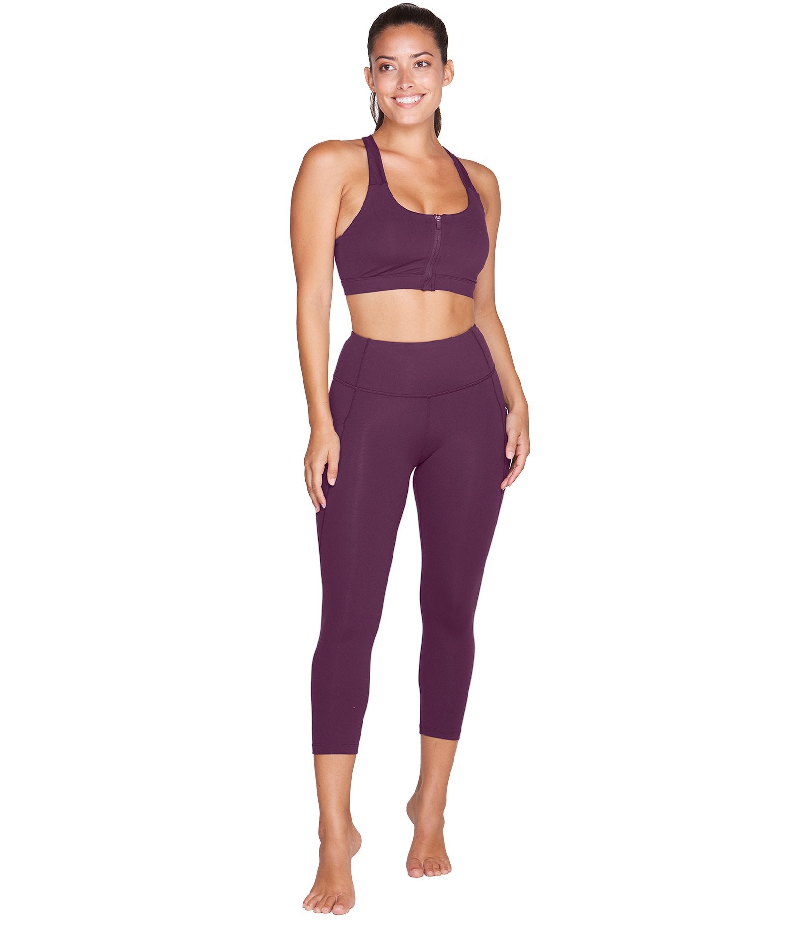 Women's Black Cherry Allure Capri Legging