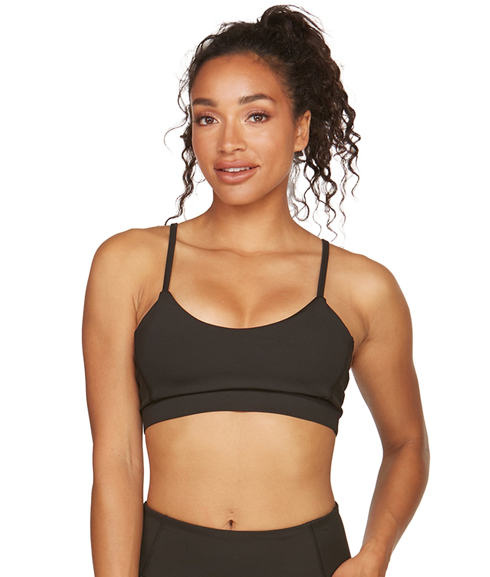 Women's Black Aloft Recycled Bralette