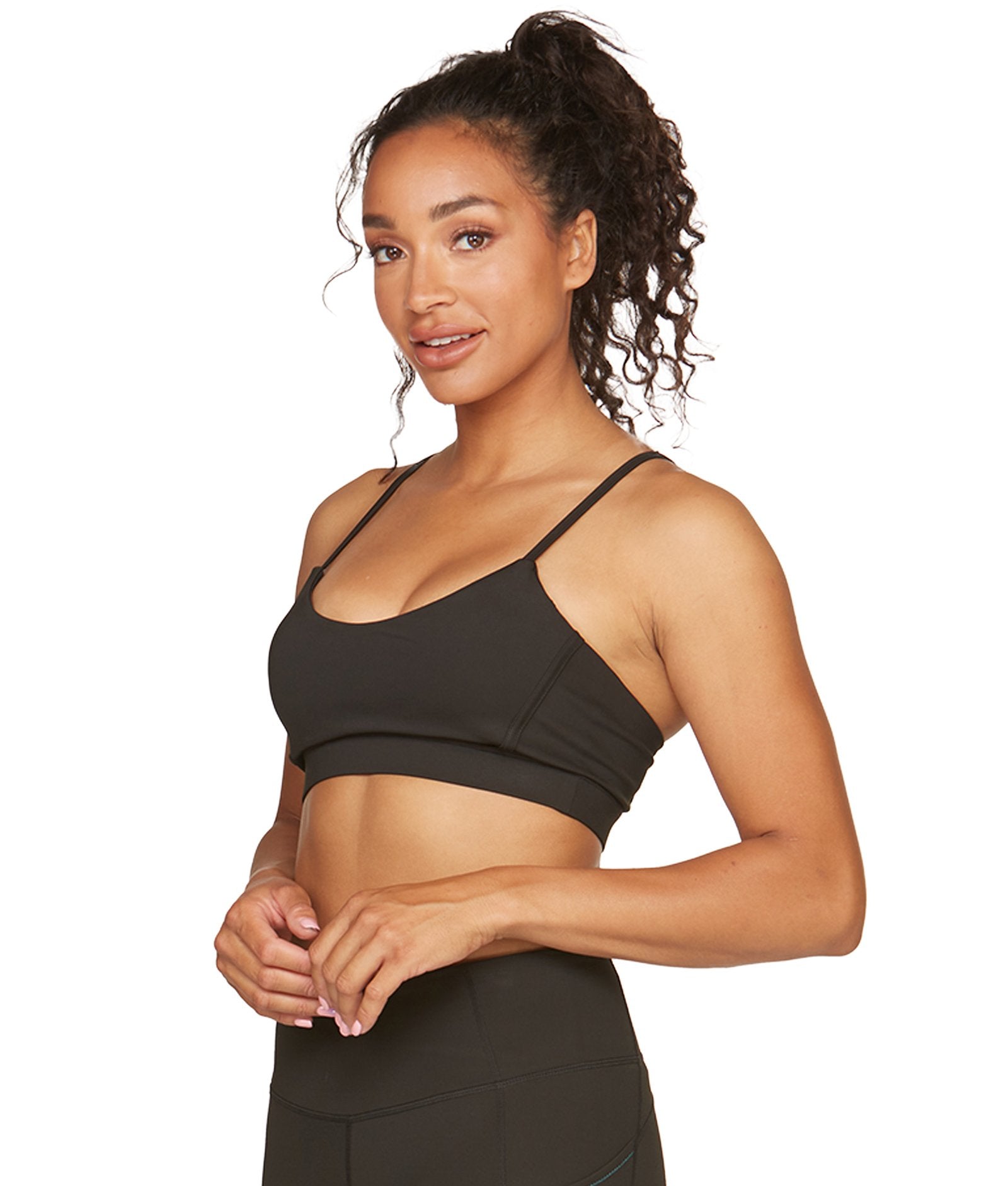 Women's Black Aloft Recycled Bralette