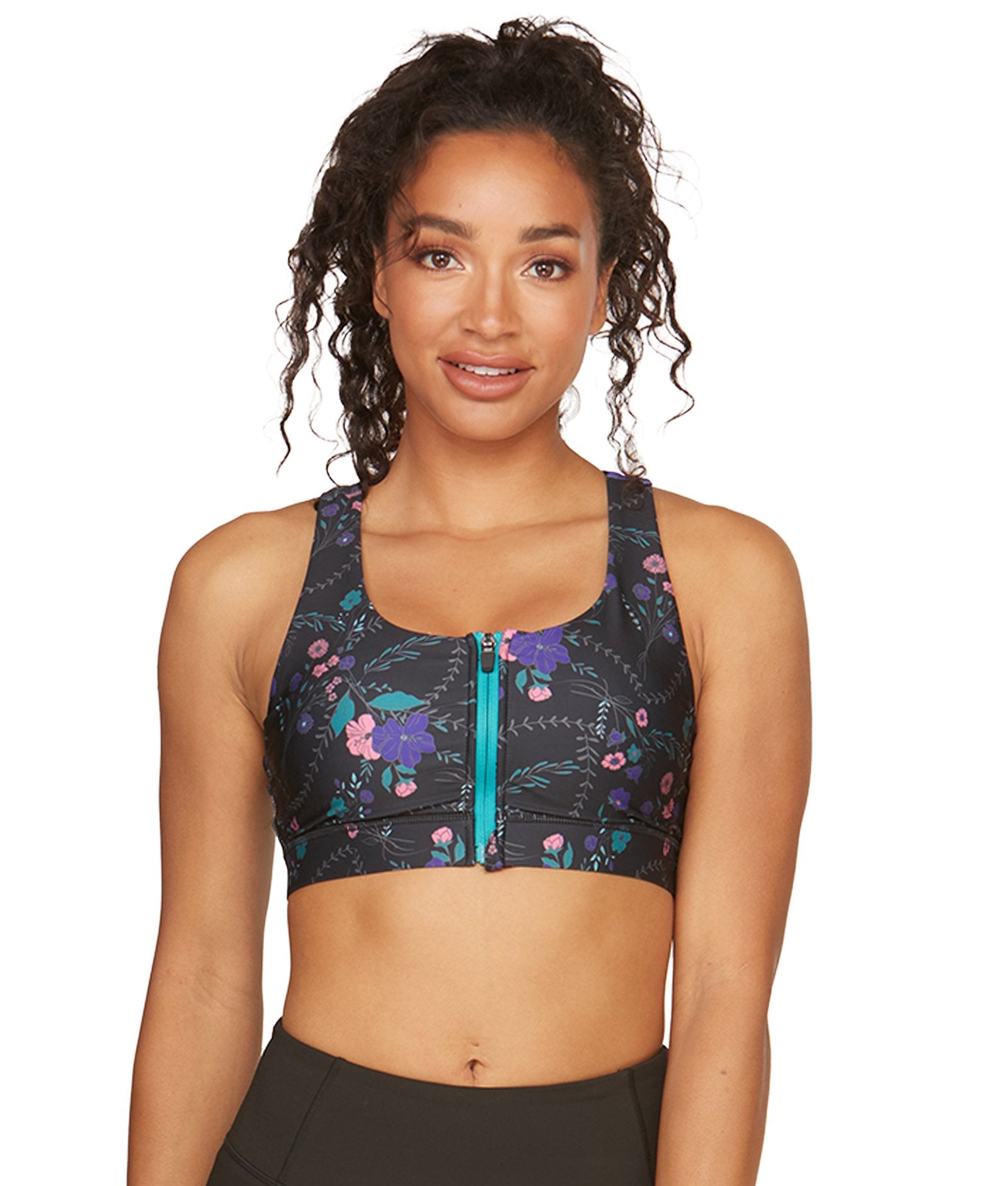 Sports bra with front pocket online