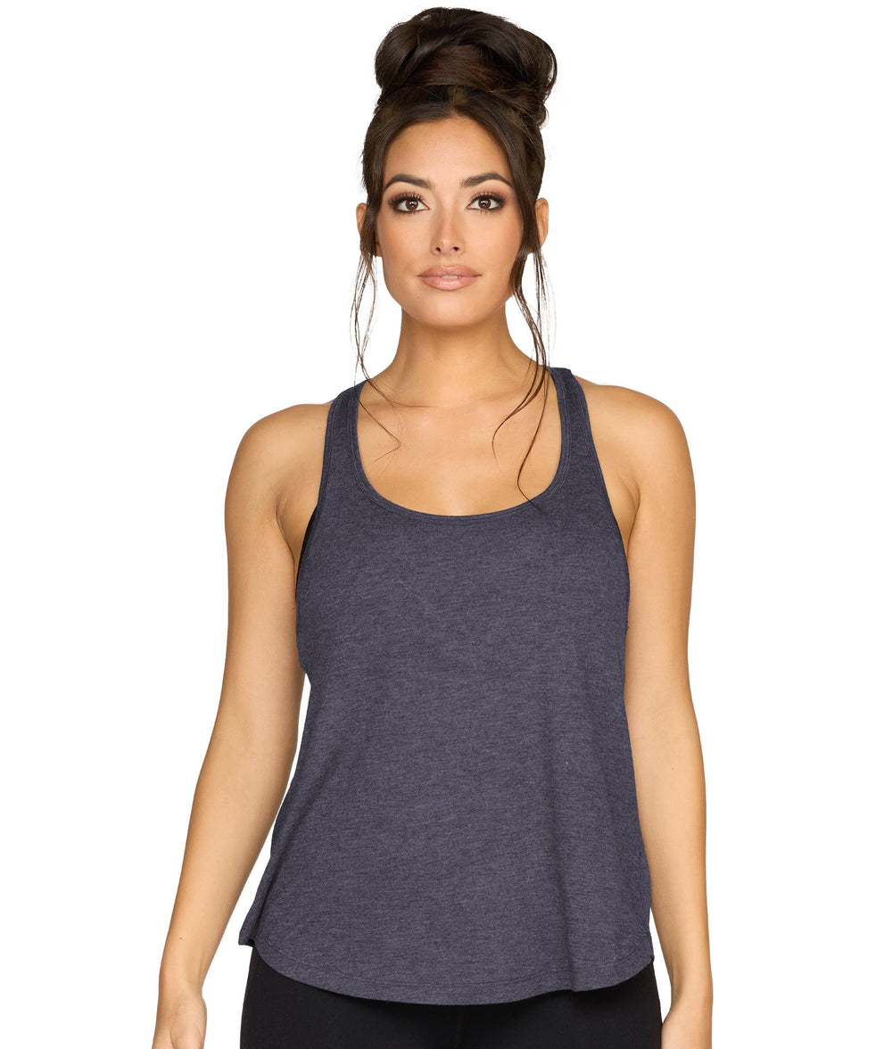 Women's Evening Blue Ana Crossback Tank