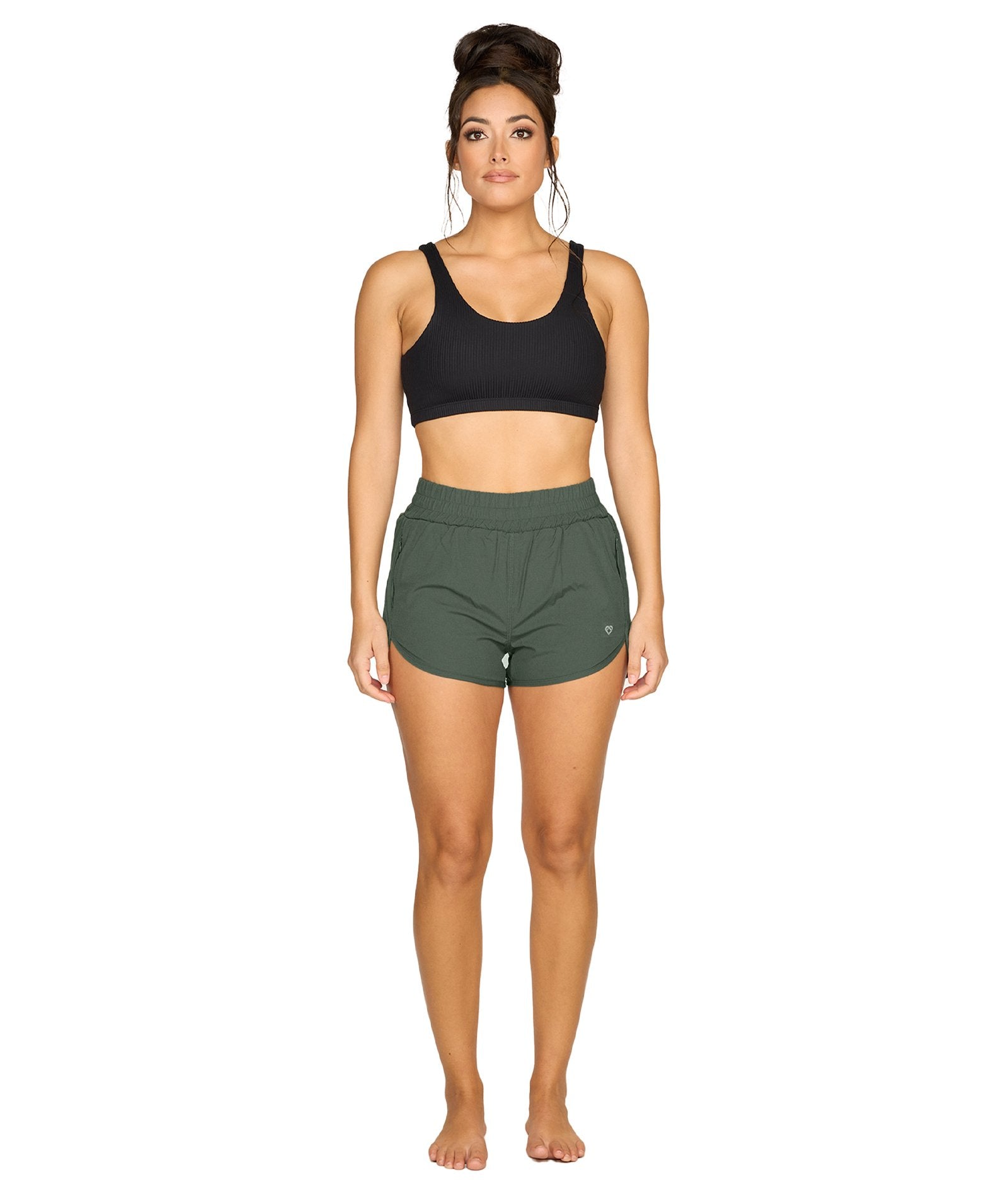 Women's Dark Olive Annika Running Short