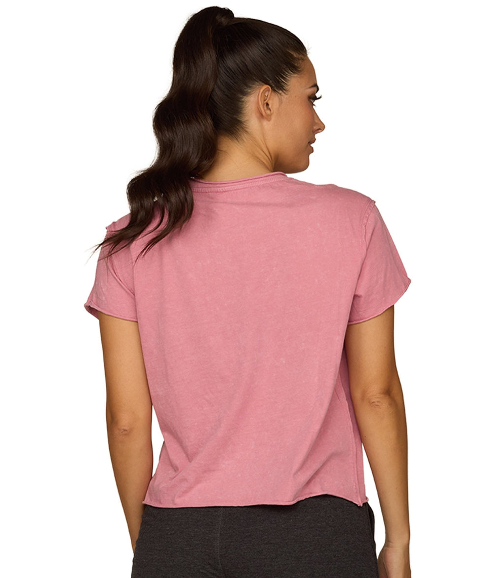 Women's Blush Anya Snow Wash Short Sleeve Tee