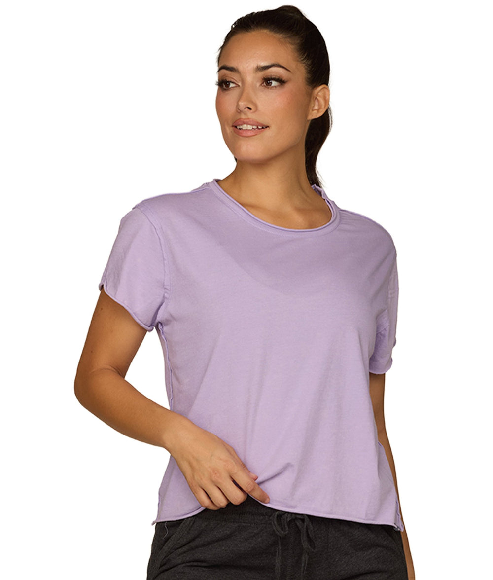 Women's Lavender Fields Anya Snow Wash Short Sleeve Tee