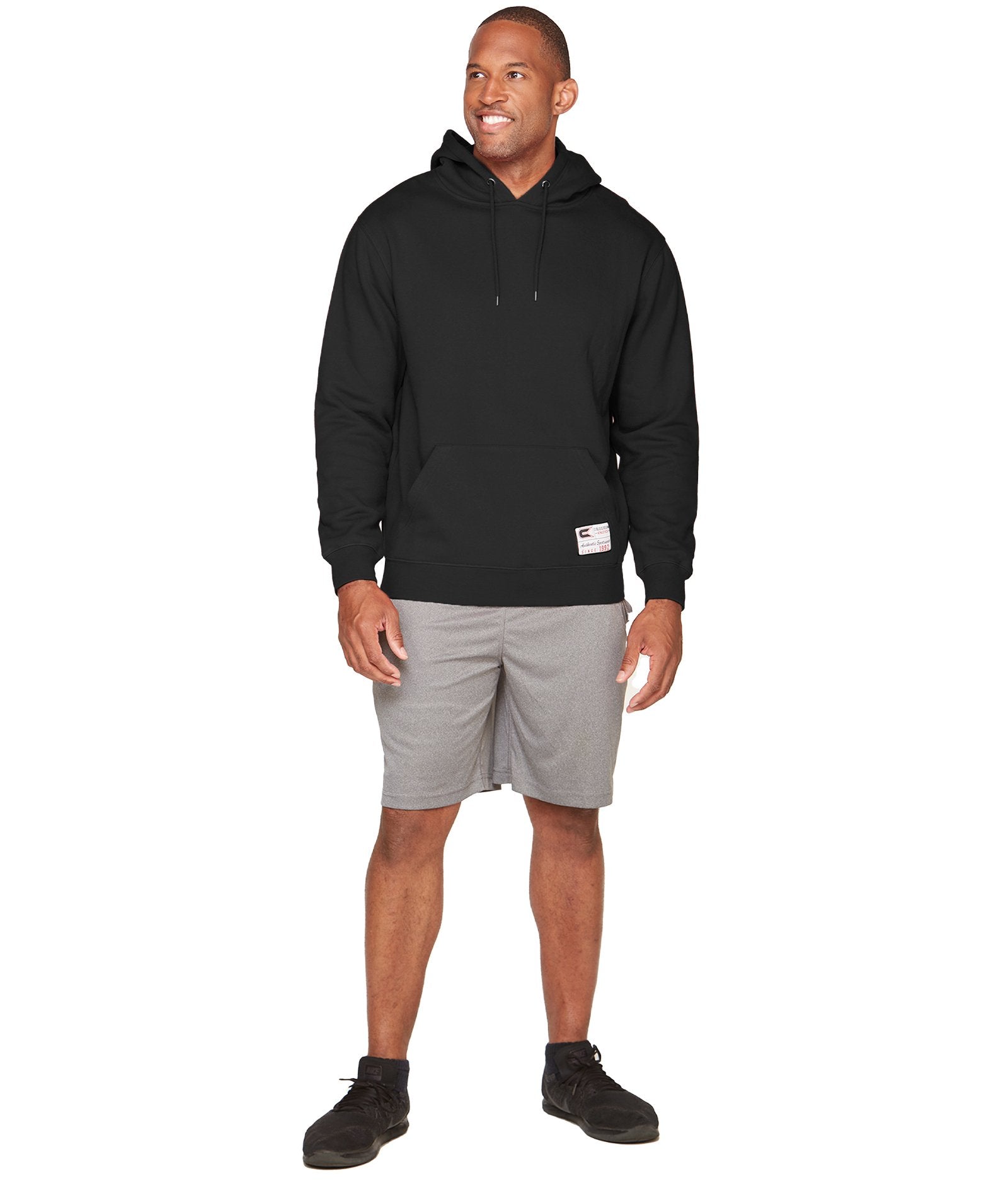 Men's Black Authentic Pullover Hoodie