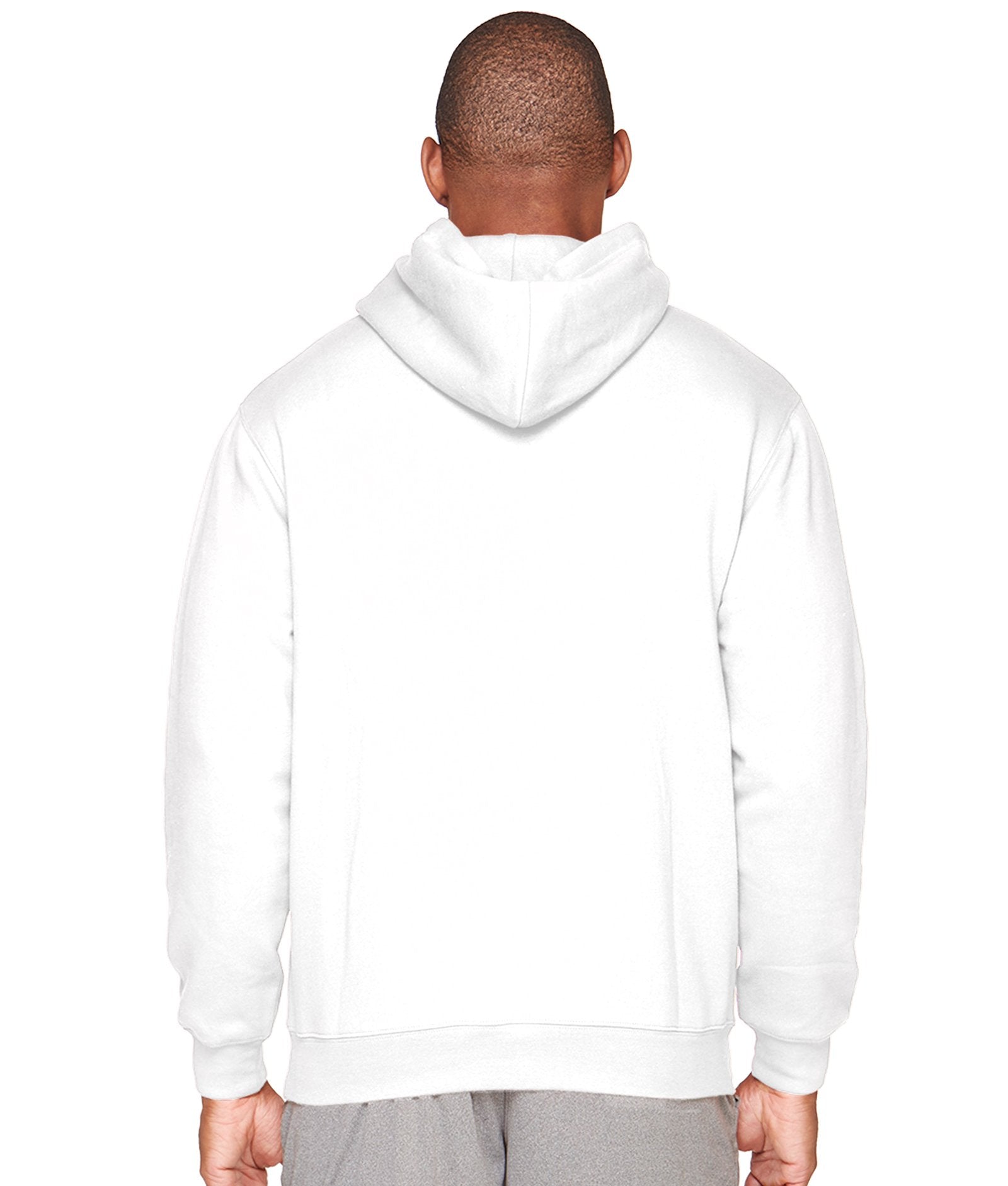 Men's White Authentic Pullover Hoodie