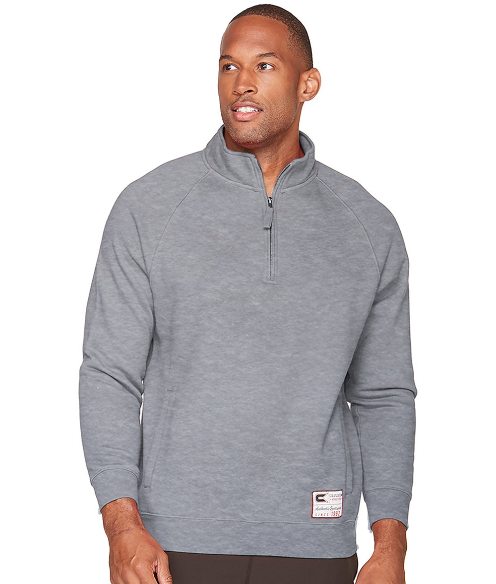 Men's Heather Grey Authentic Quarter Zip