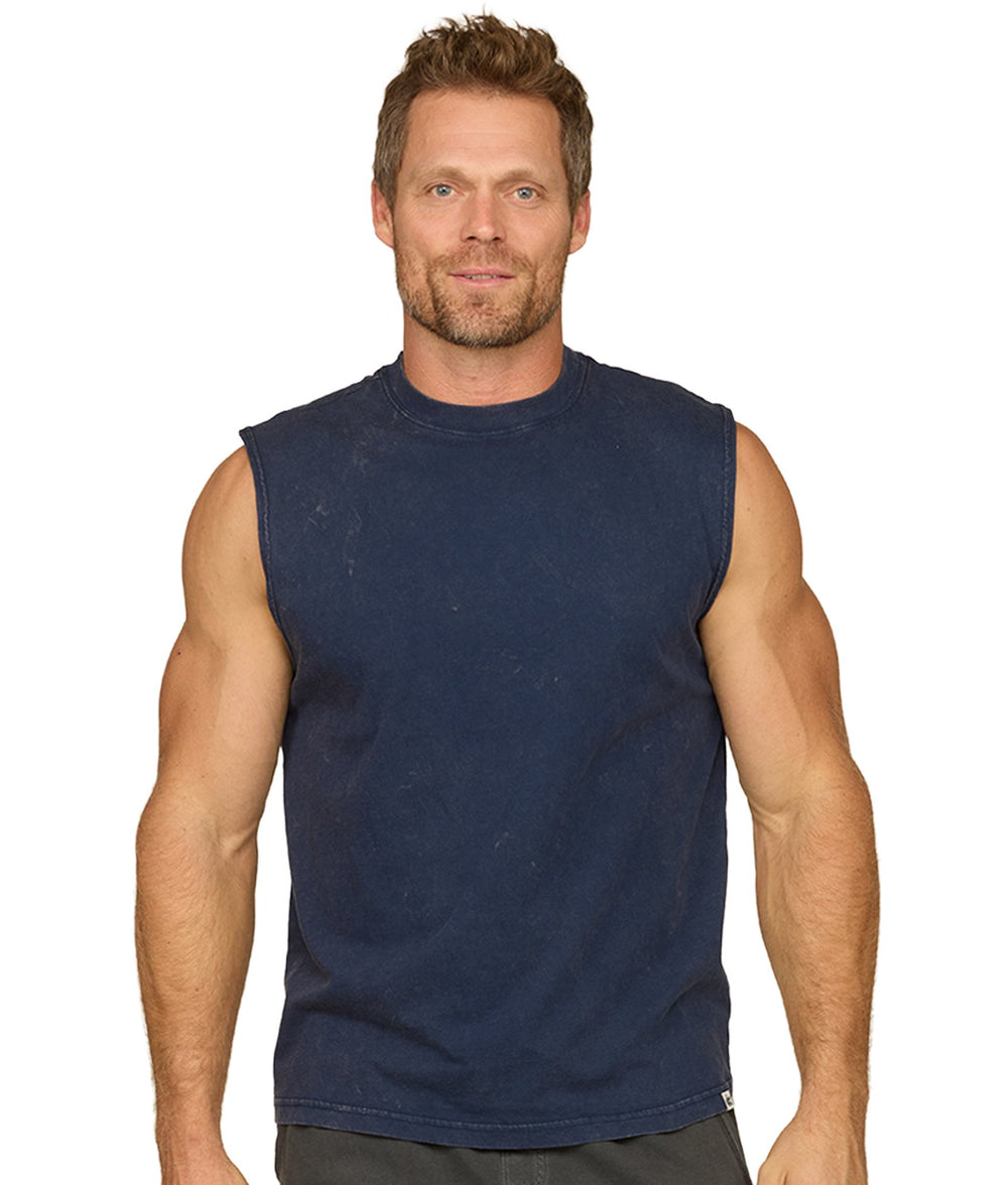 Men's Navy Axel Sleeveless Tee