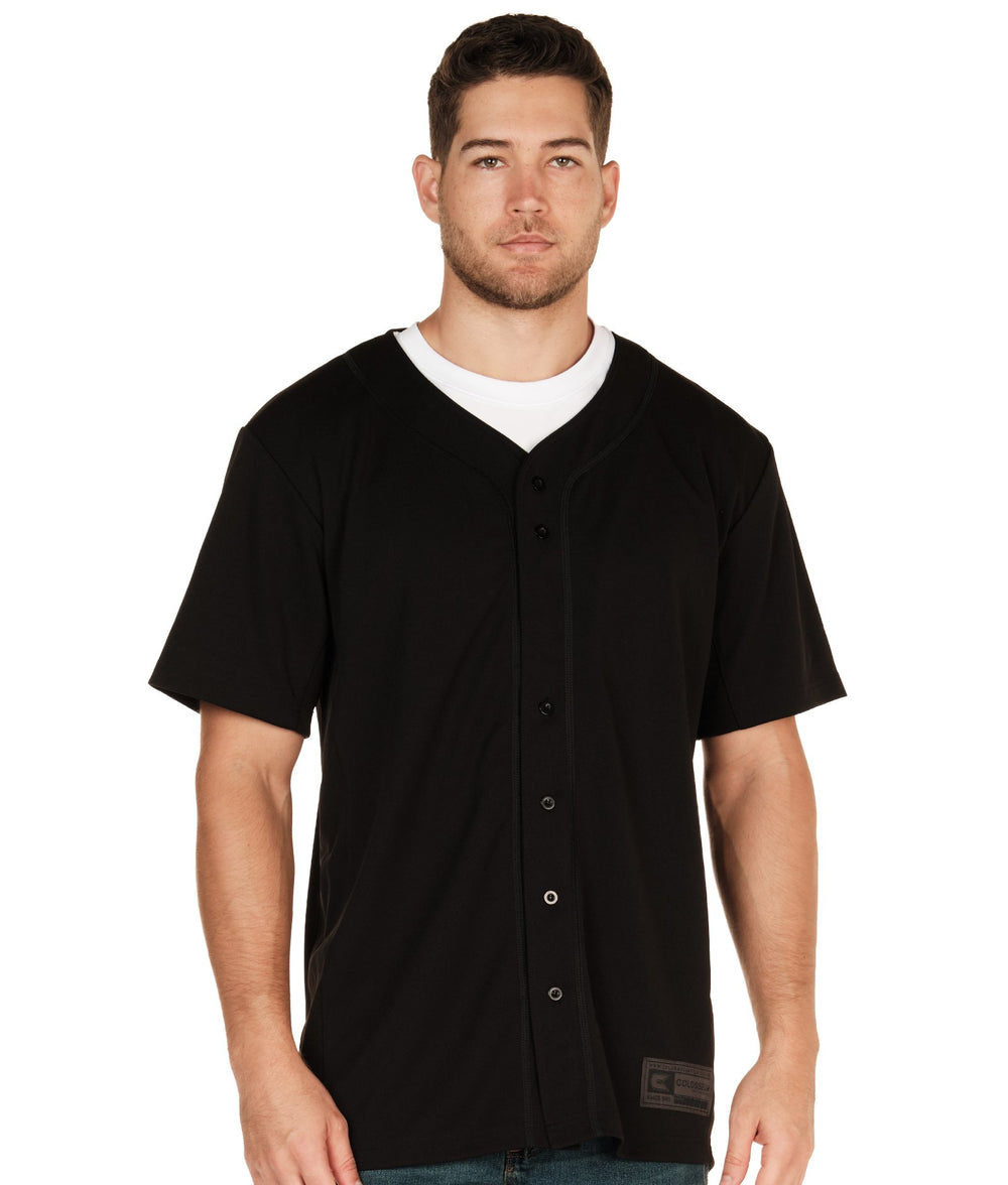 Men's Black Baseball Jersey