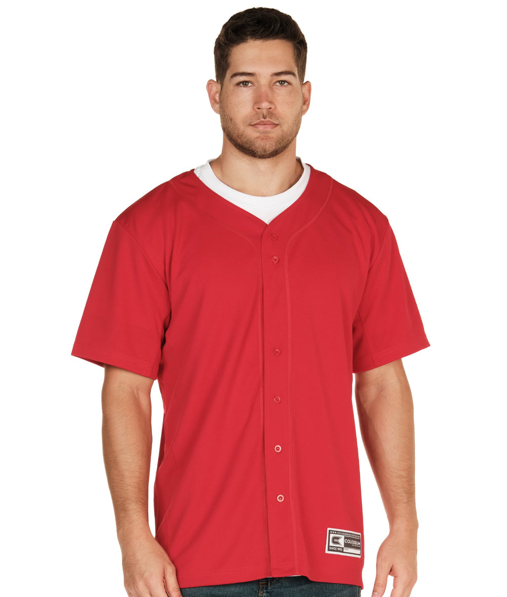 Men's Red Baseball Jersey