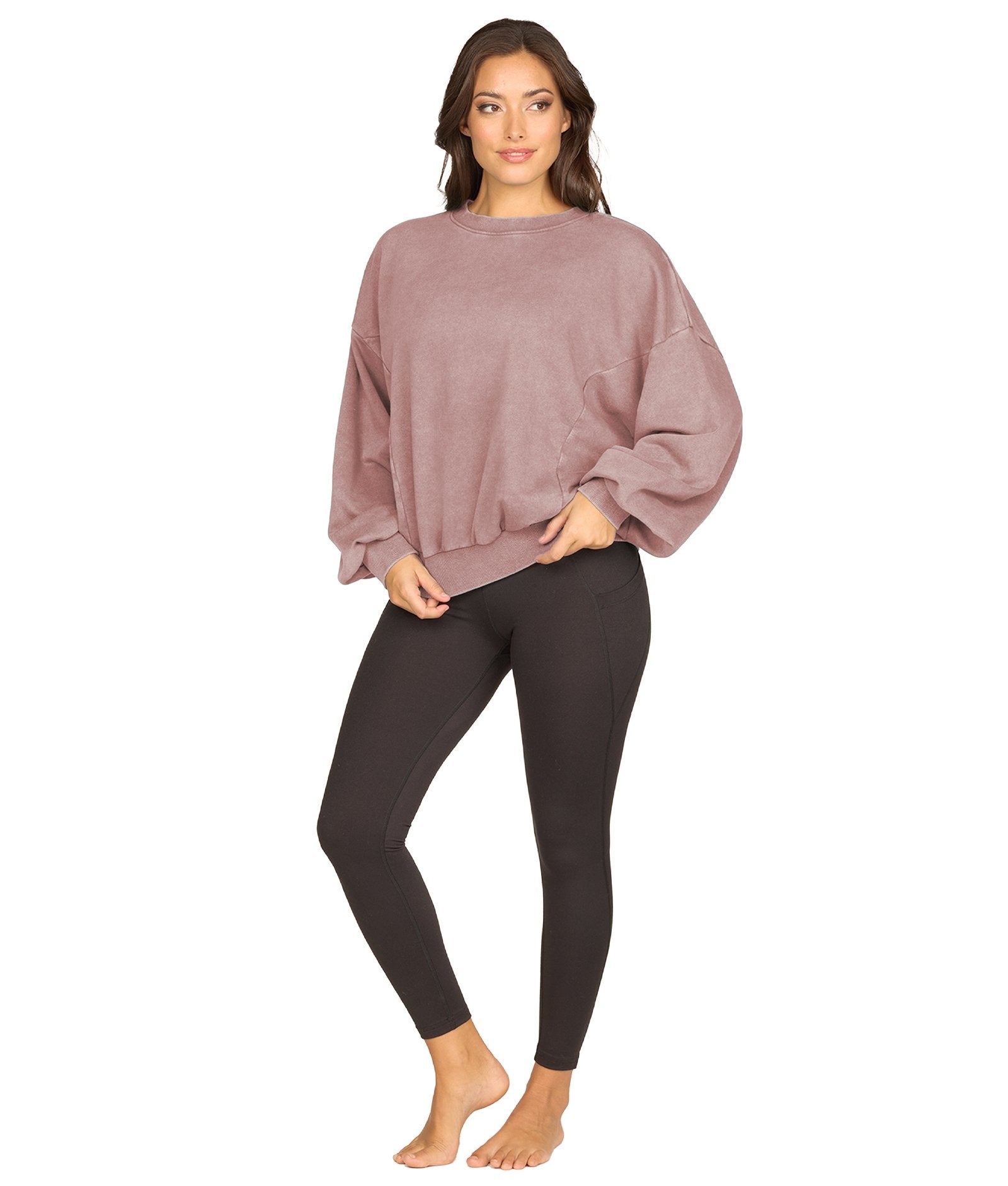 Women's Purple Rain Belle Washed Dolman Pullover