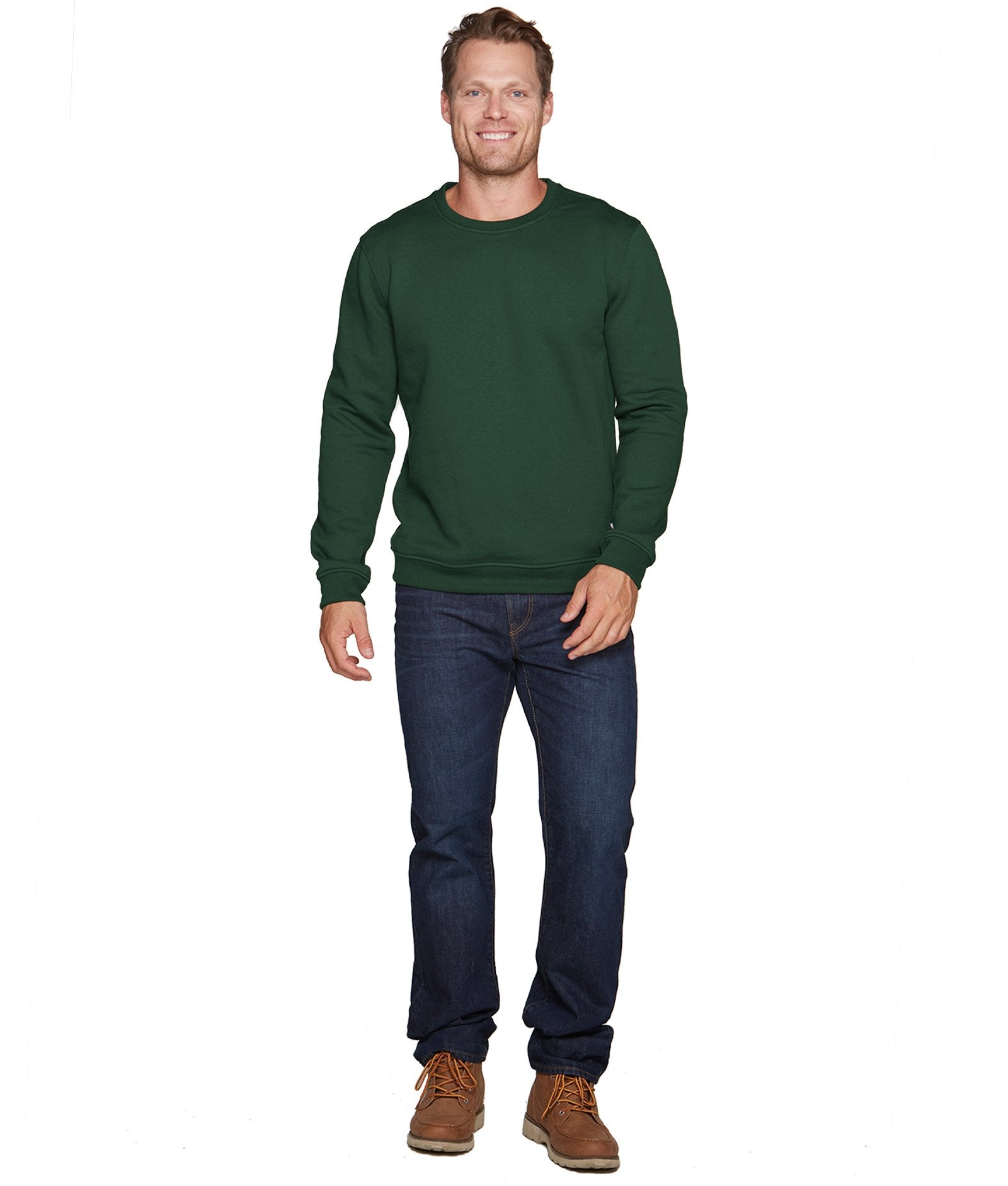 Men's Forest Green Brooks Crewneck