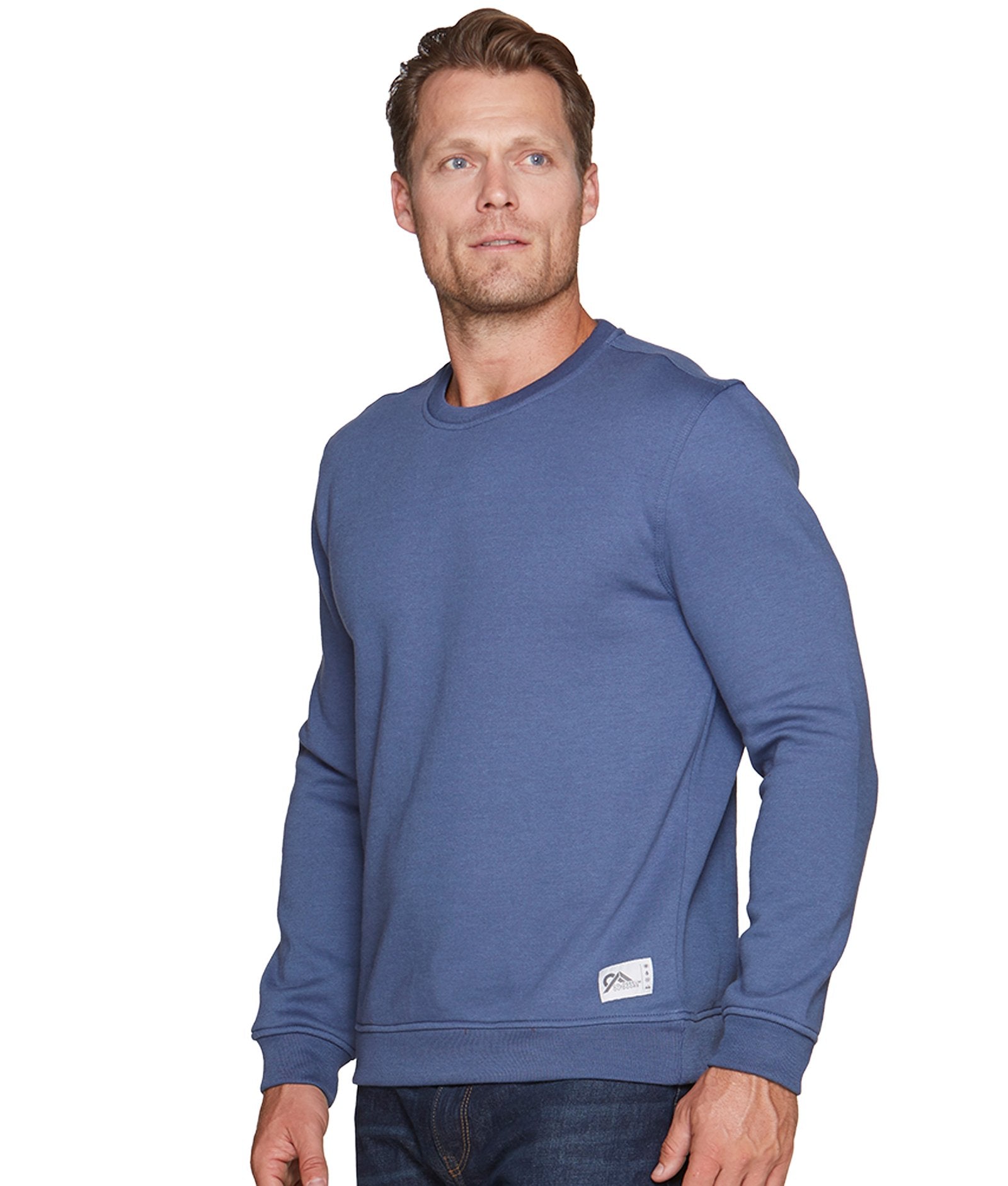 Men's Post Blue Brooks Crewneck