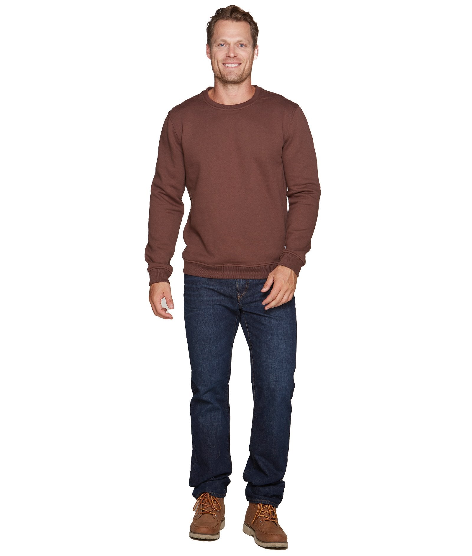 Men's Vintage Brown Brooks Crewneck