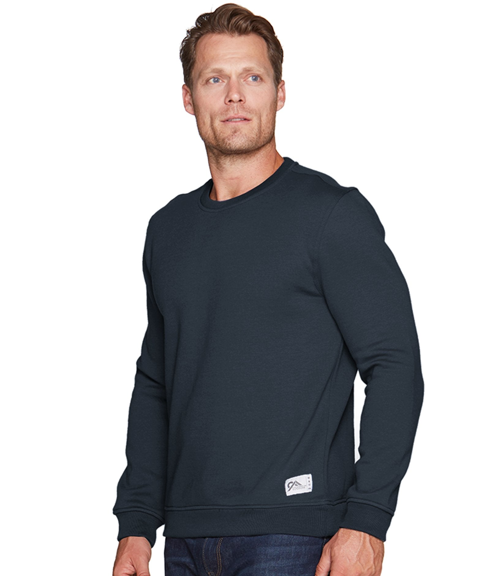 Men's Vintage Navy Brooks Crewneck