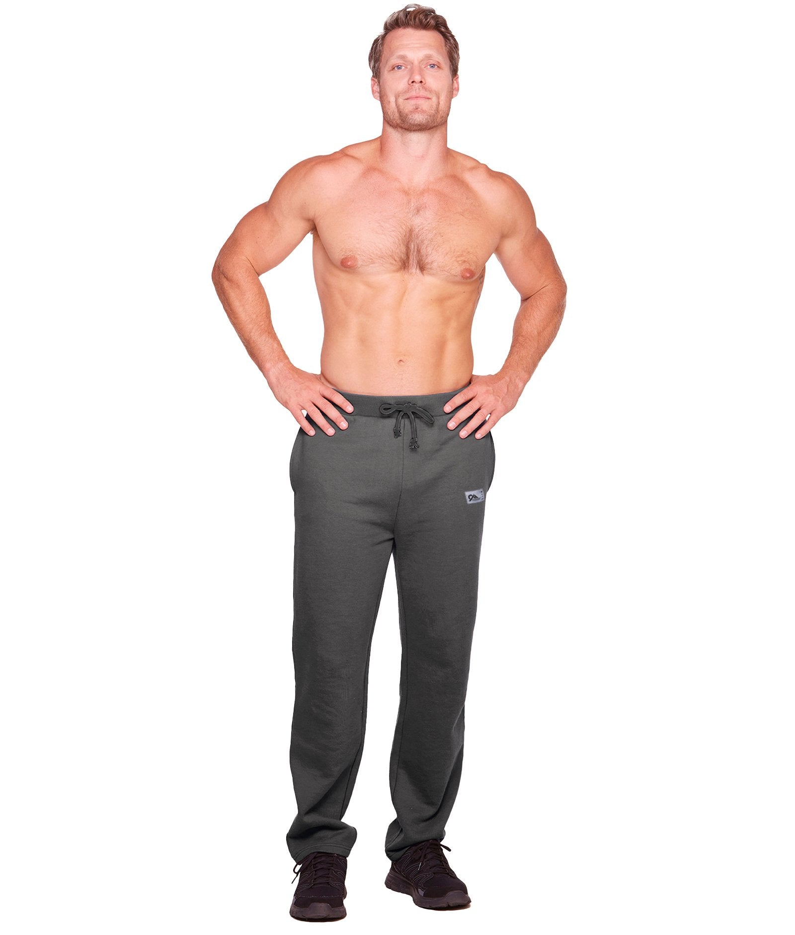 Men's Vintage Charcoal Brooks Fleece Sweatpant