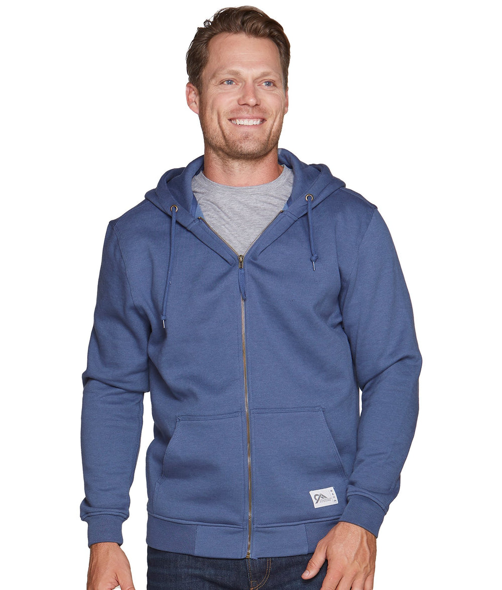 Men's Post Blue Brooks Full Zip Hoodie