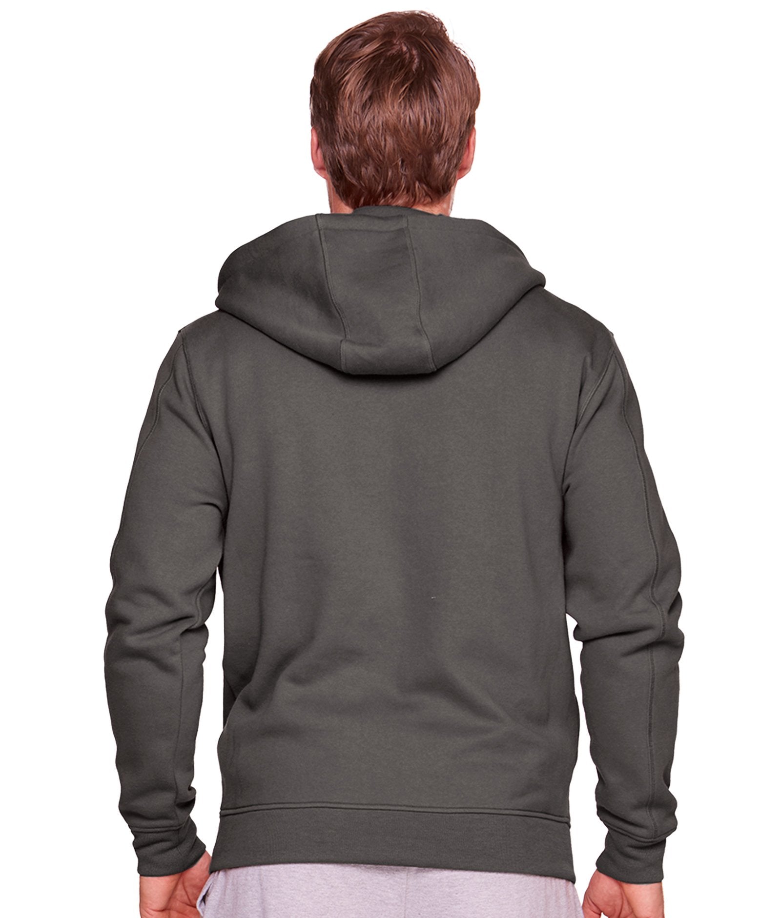 Men's Vintage Charcoal Brooks Full Zip Hoodie