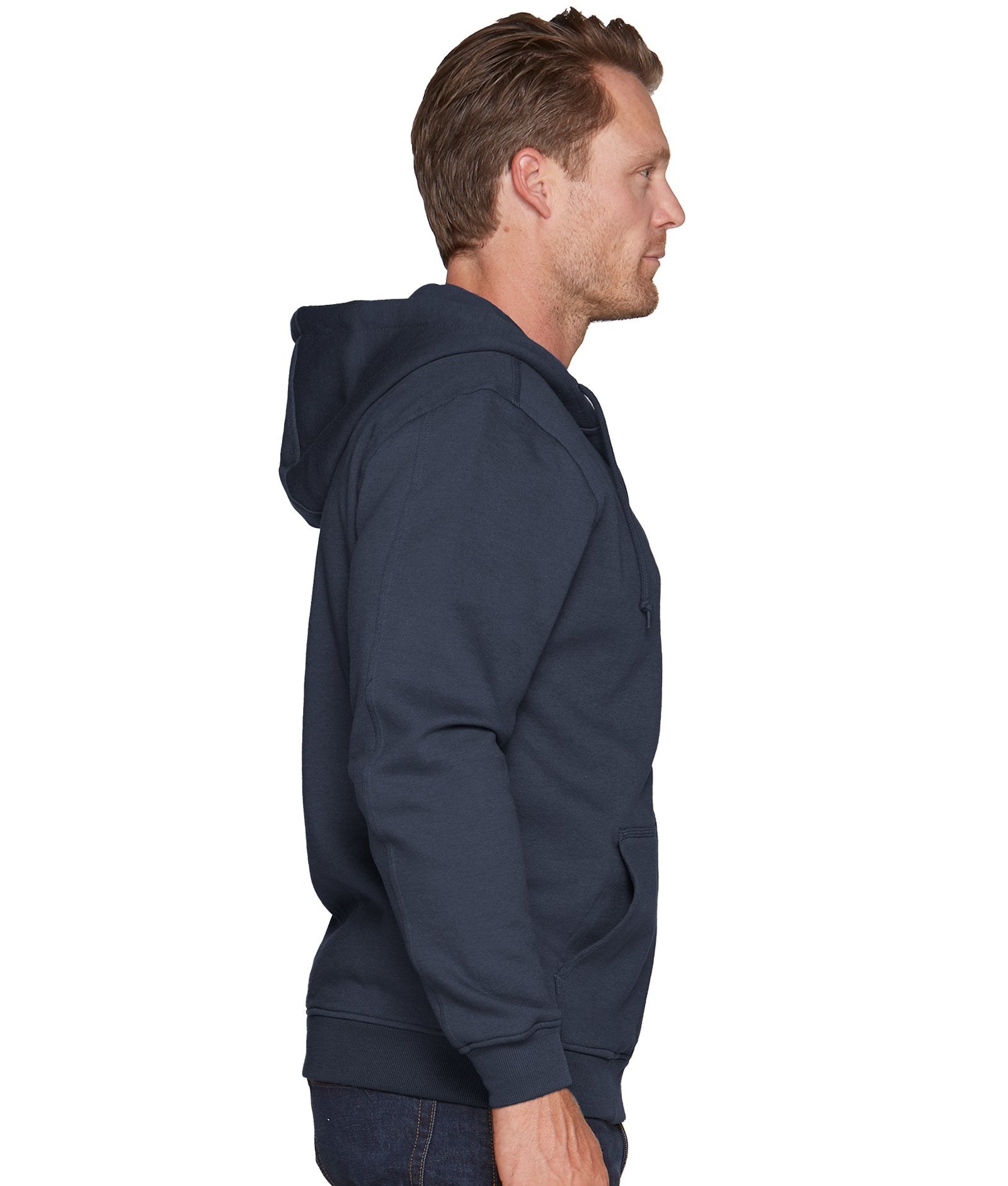 Men's Vintage Navy Brooks Full Zip Hoodie