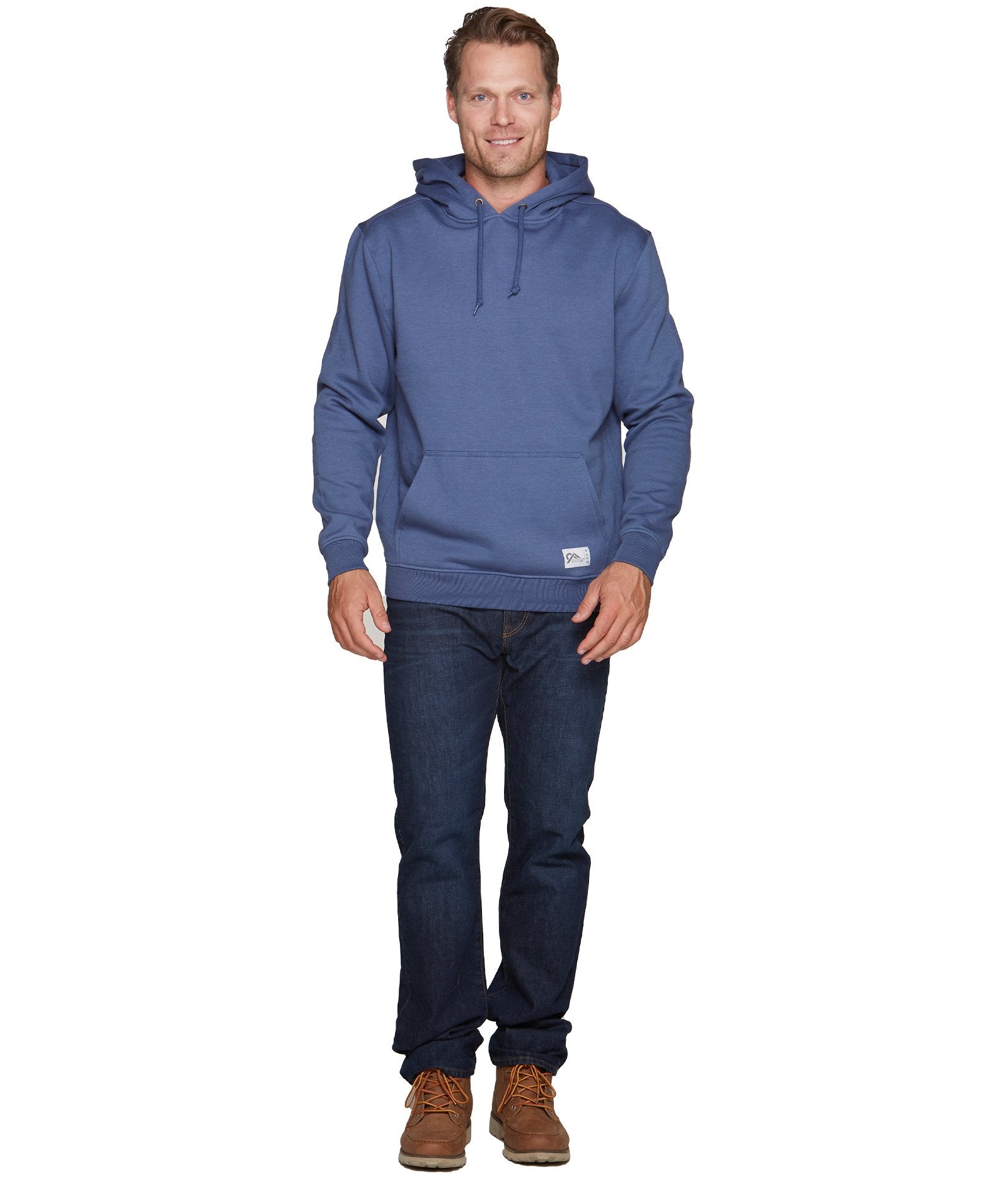 Men's Post Blue Brooks Pullover Hoodie