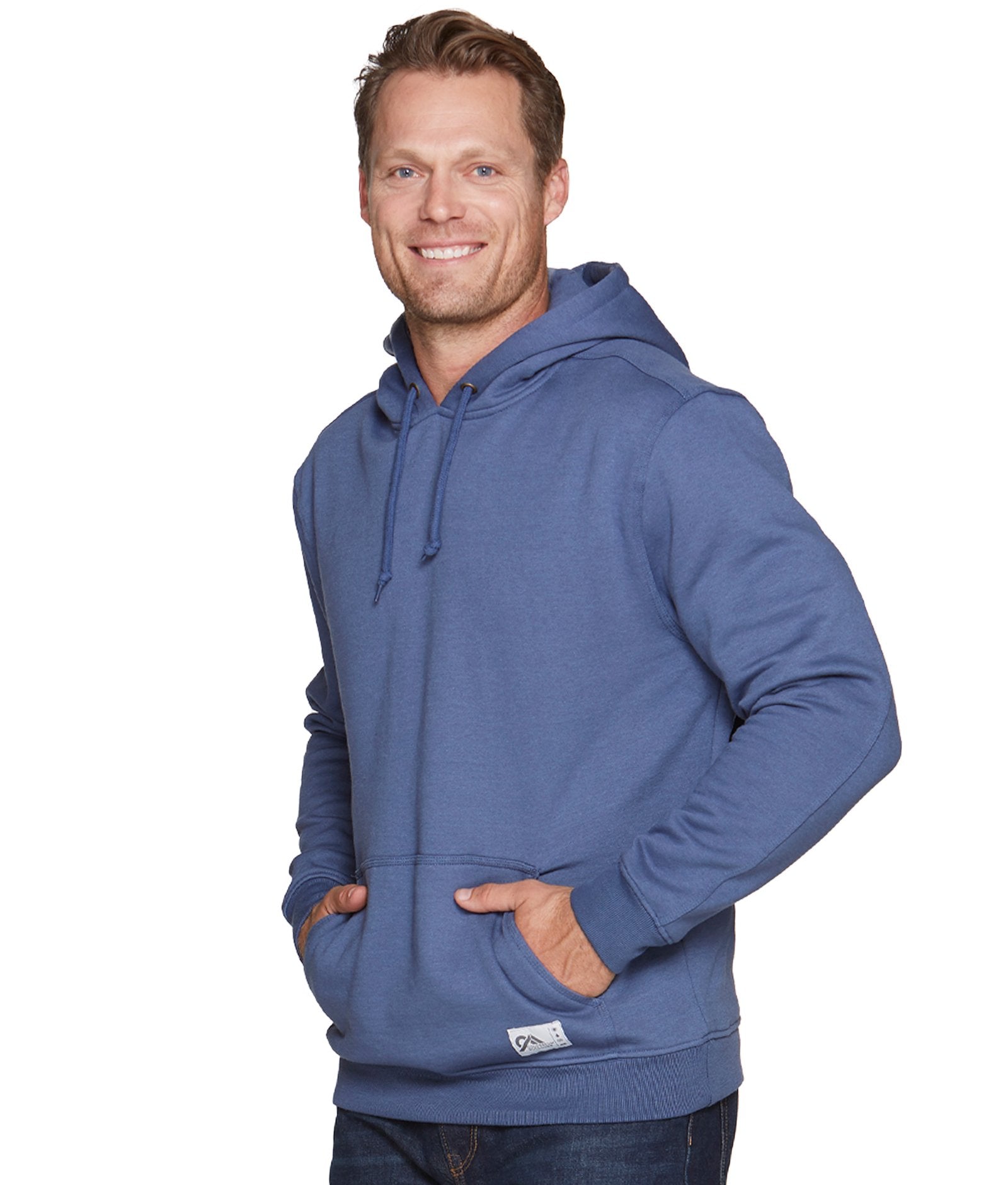 Men's Post Blue Brooks Pullover Hoodie
