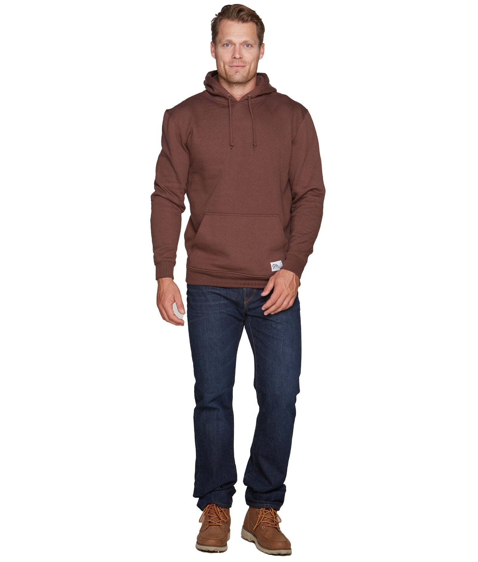 Men's Vintage Brown Brooks Pullover Hoodie