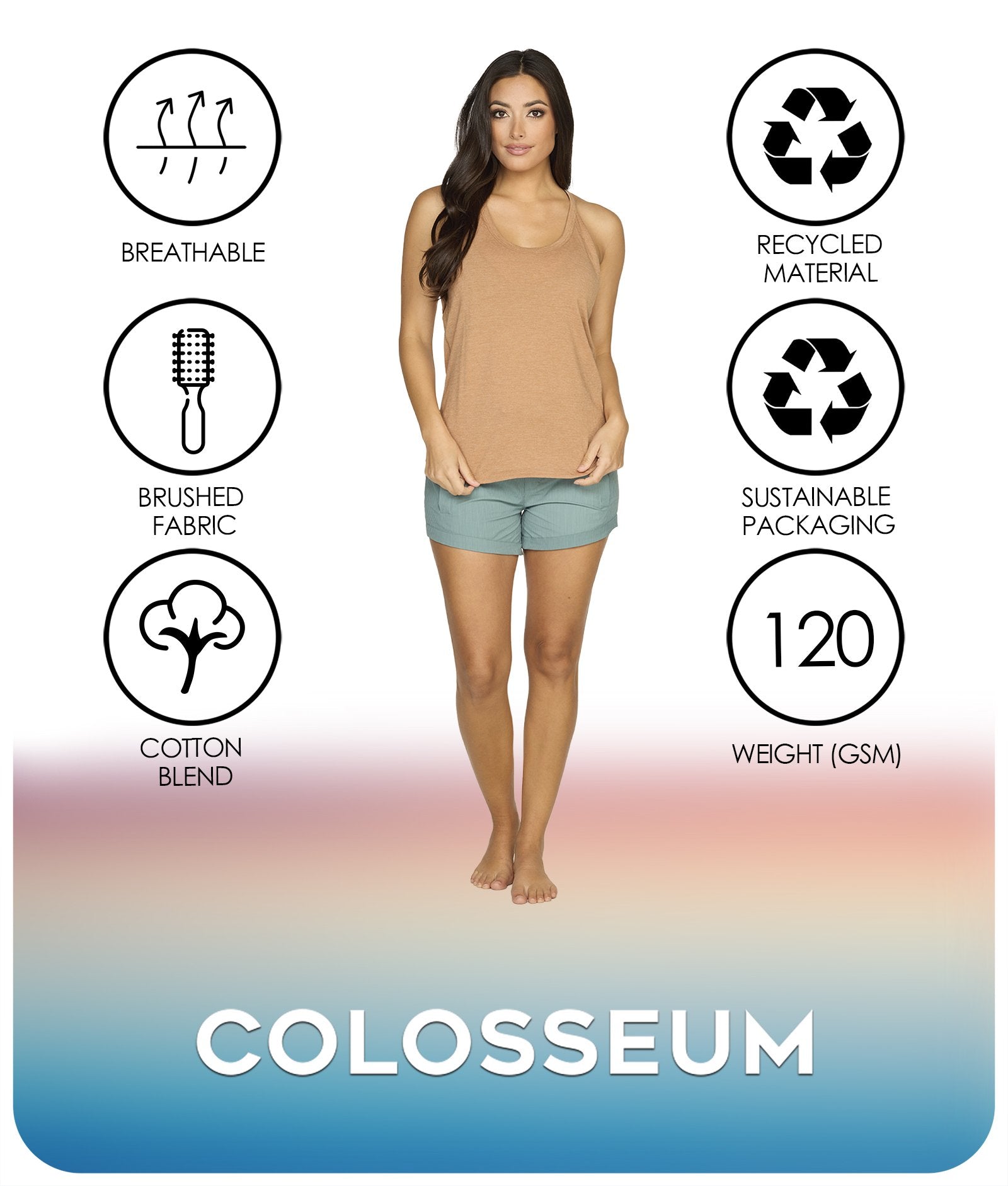 Women's Honey Brylee Recycled Tank Top Features