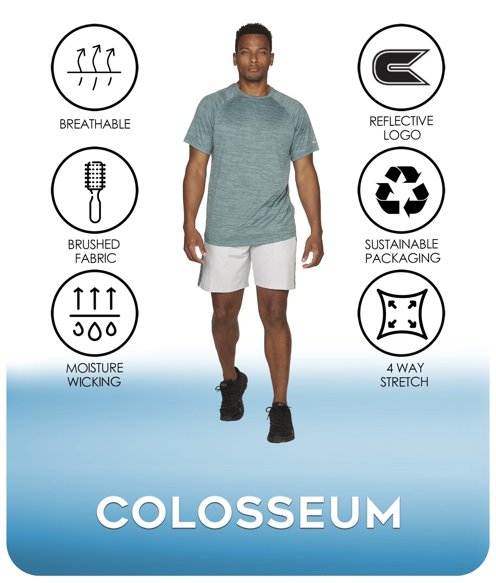 Men's Spruce Shade Byron Tee Features