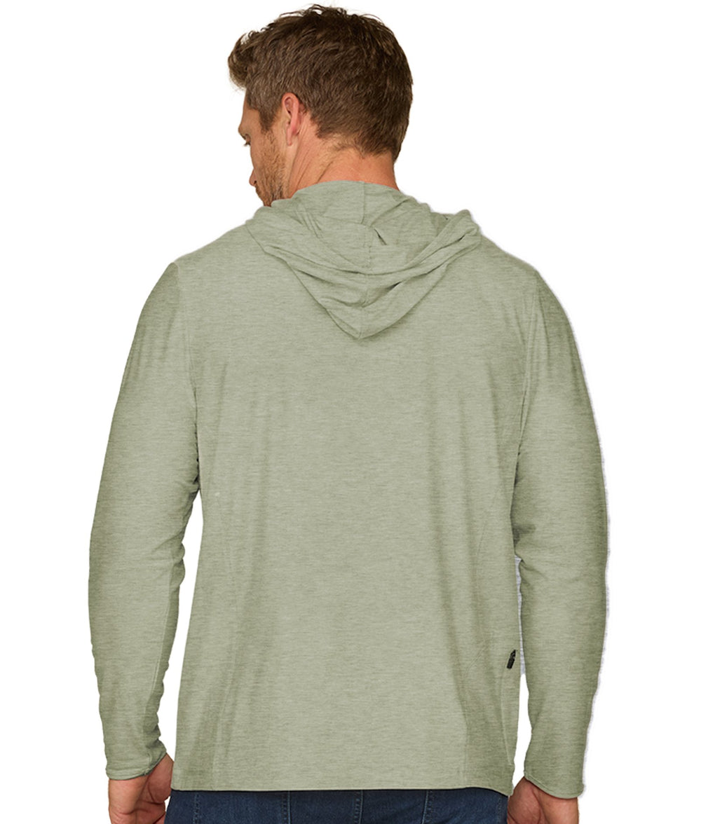 Men's Iceberg Green Chandler Long Sleeve Hooded Tee