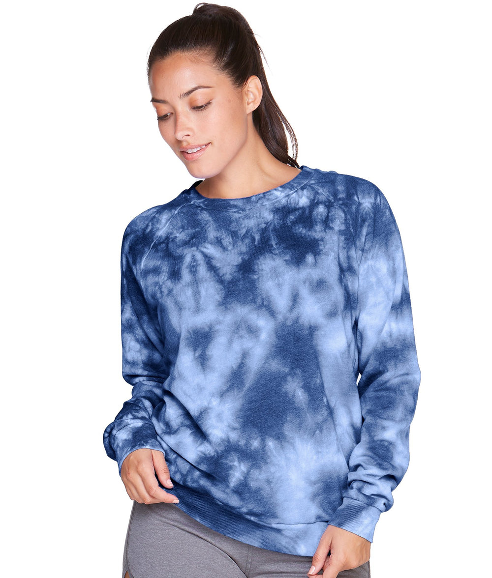 Women's Navy Tie Dye Chloe Crewneck