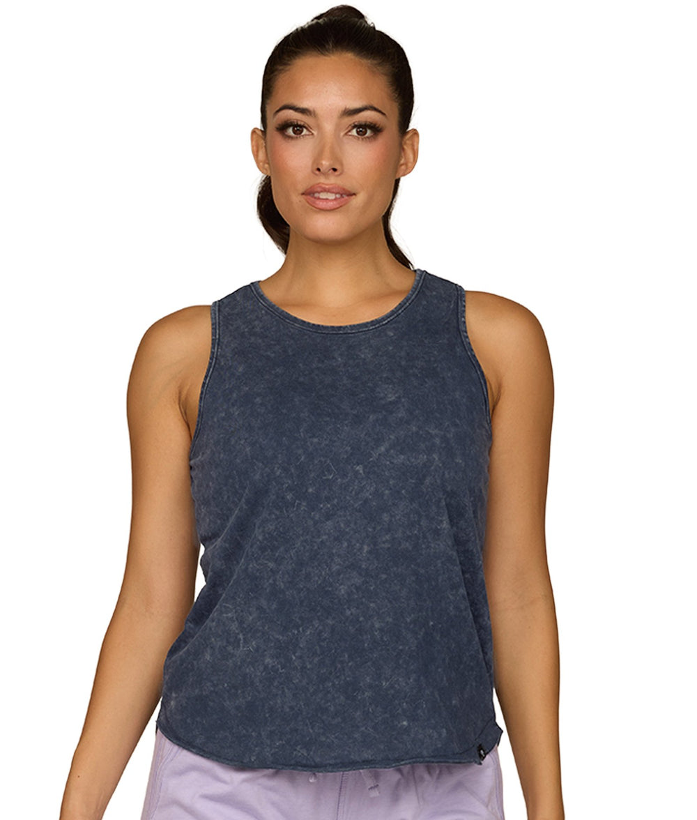 Women's Navy Claire Snow Wash Tank