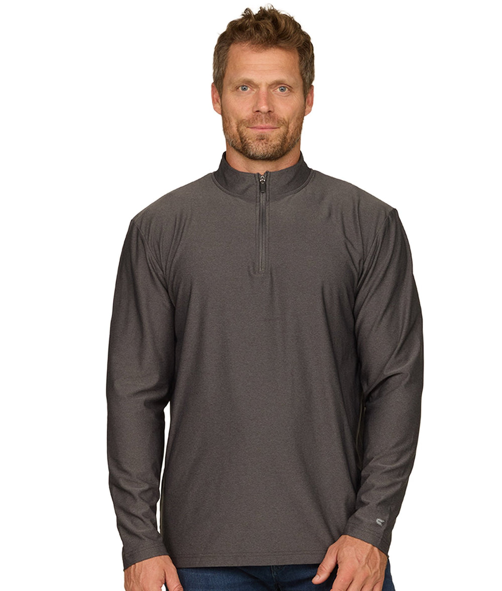 Men's Heather Charcoal Dover Quarter Zip