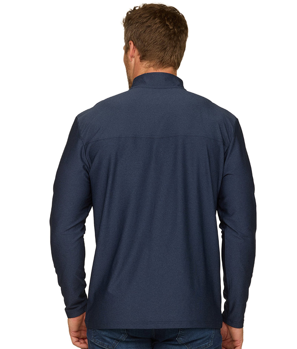 Men's Heather Navy Dover Quarter Zip