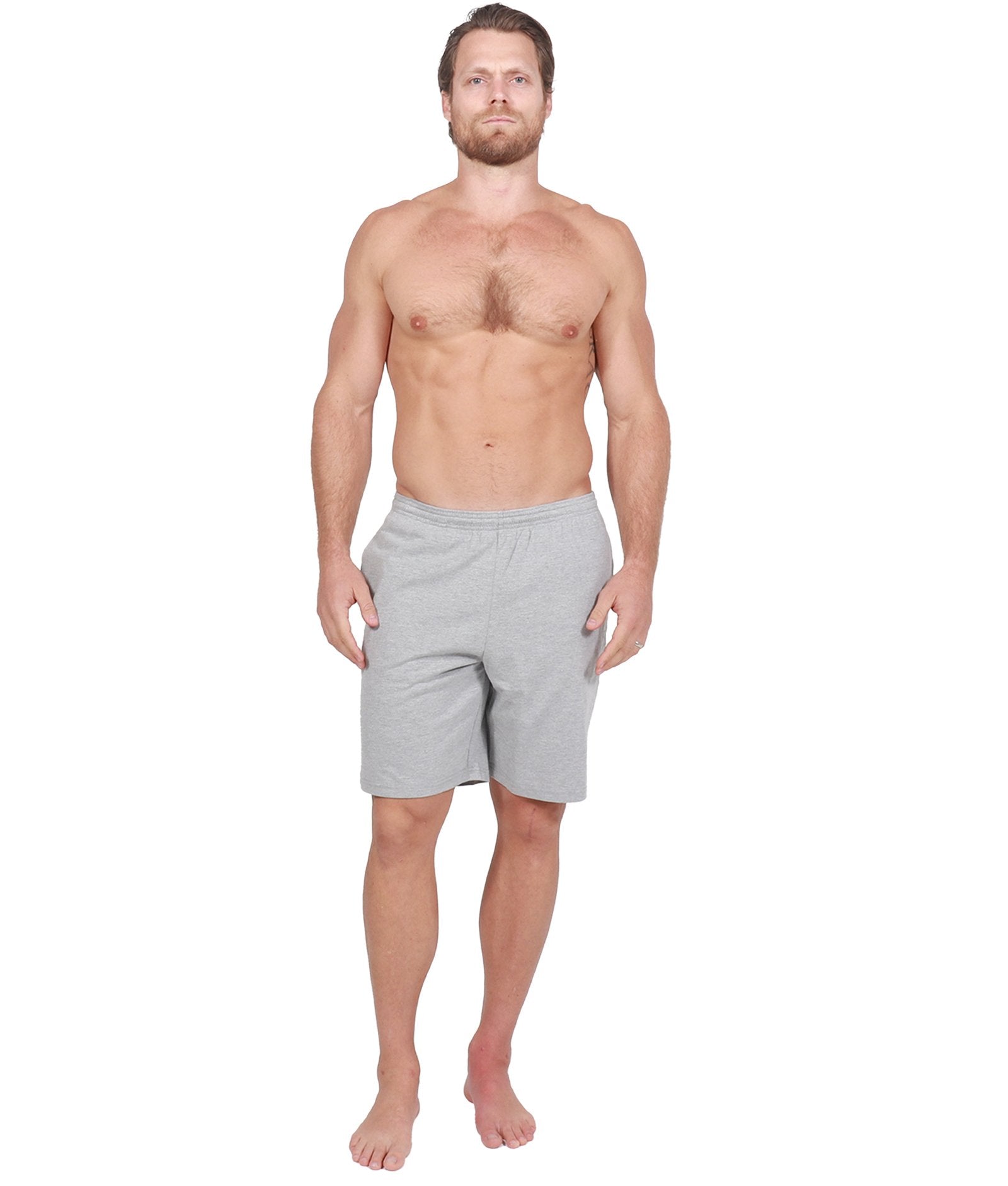 Men's Heather Grey Down To Basics Short