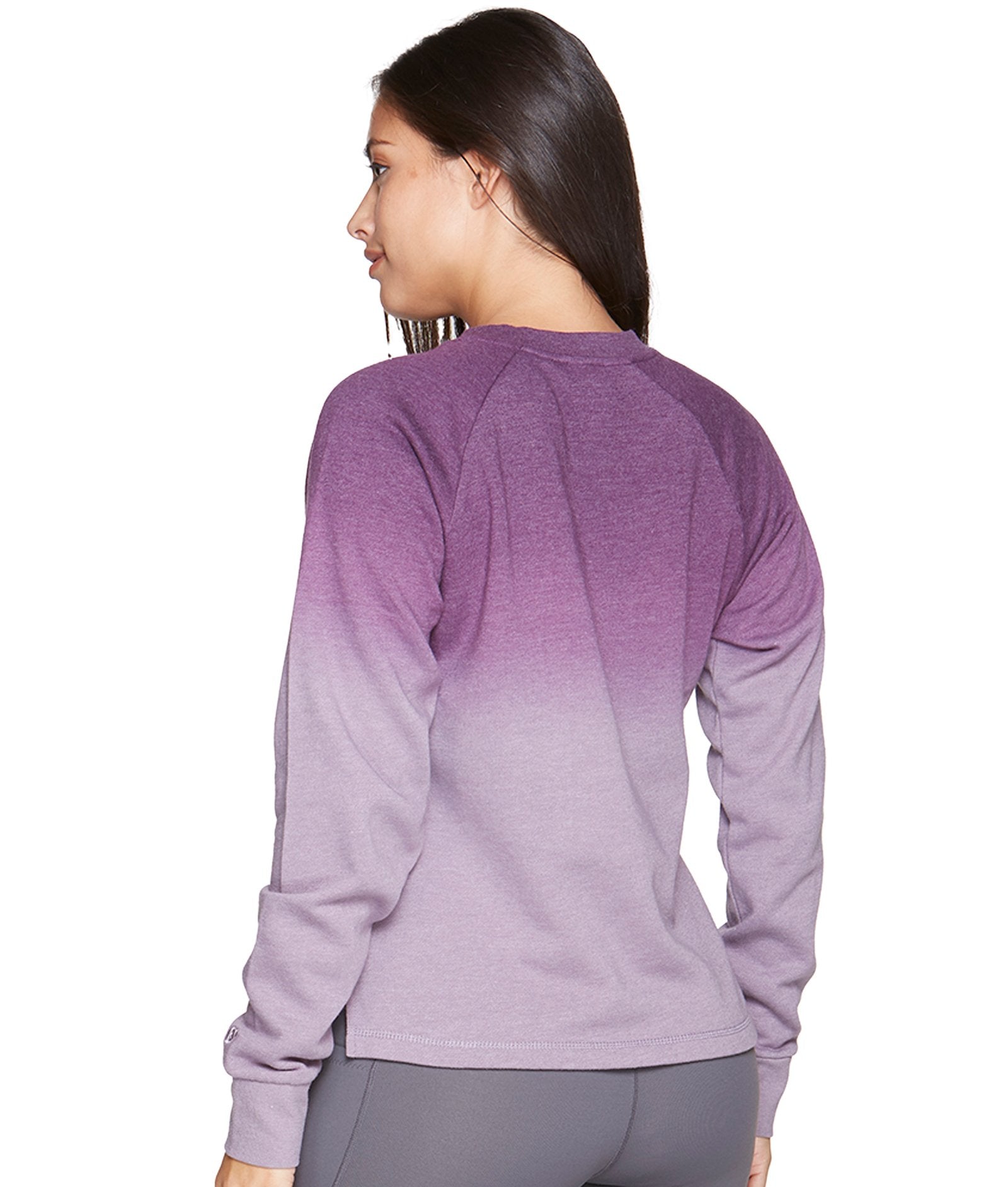 Women's Black Cherry Elena Ombre Crewneck