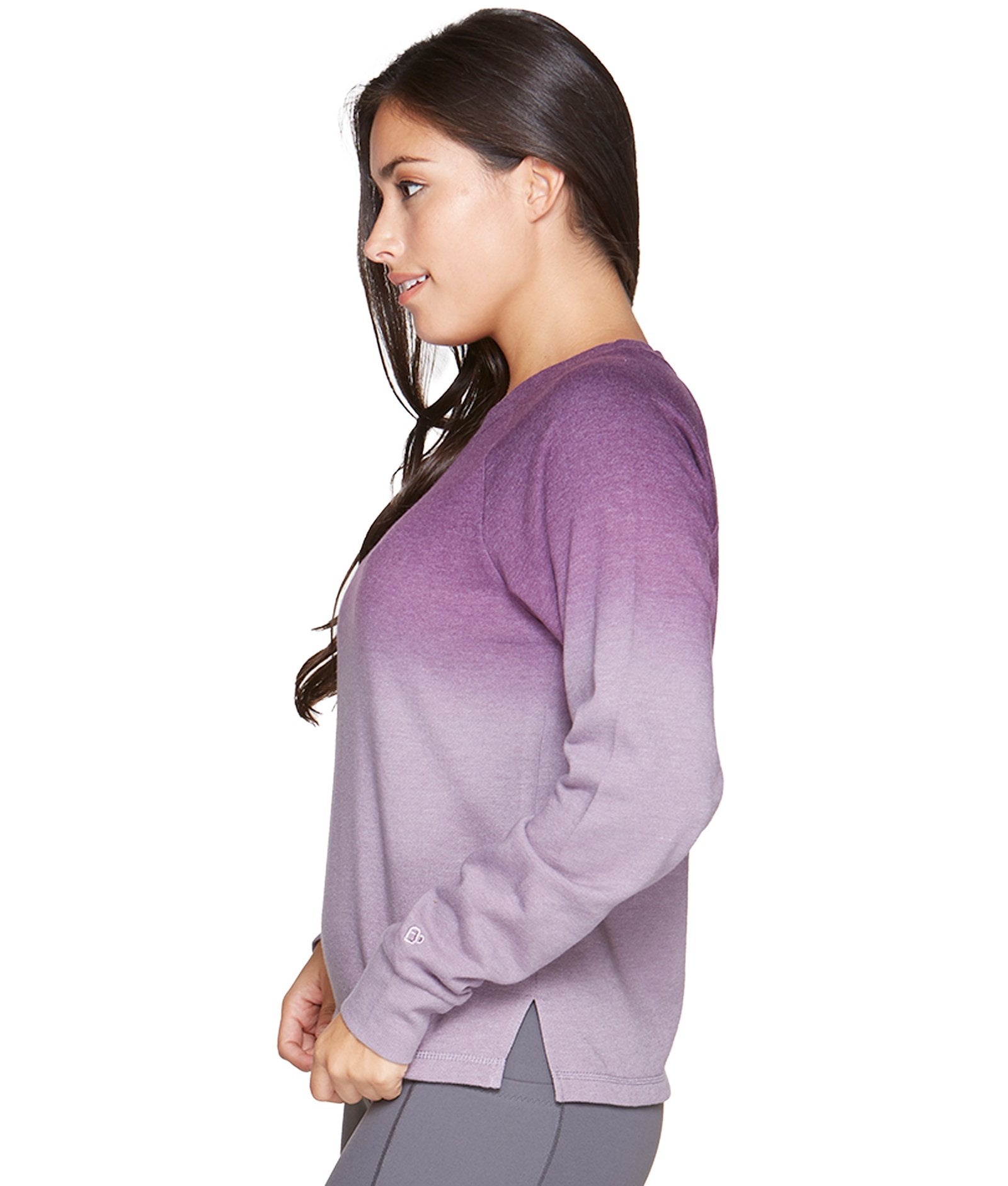 Women's Black Cherry Elena Ombre Crewneck