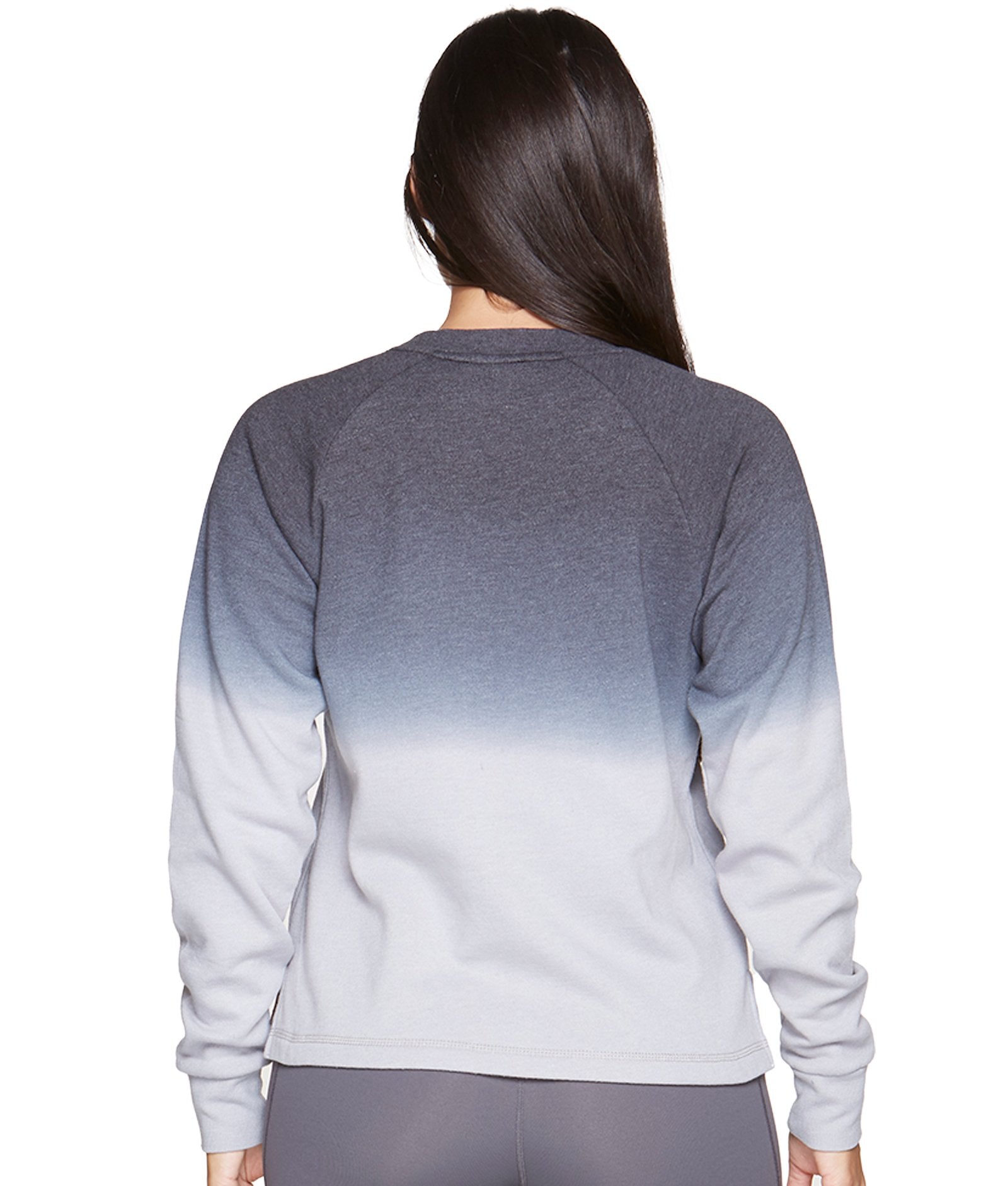 Women's Black Elena Ombre Crewneck