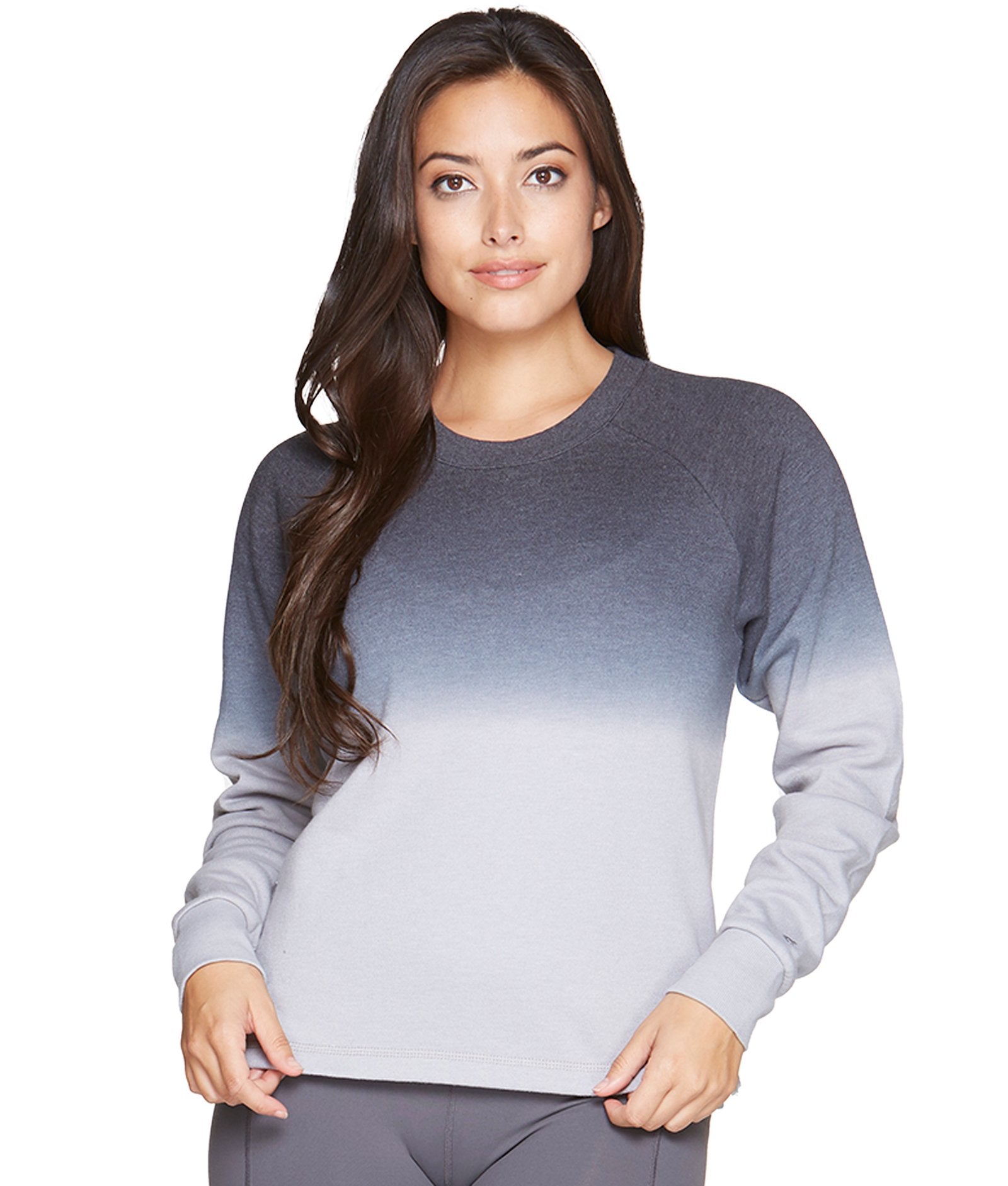 Women's Black Elena Ombre Crewneck