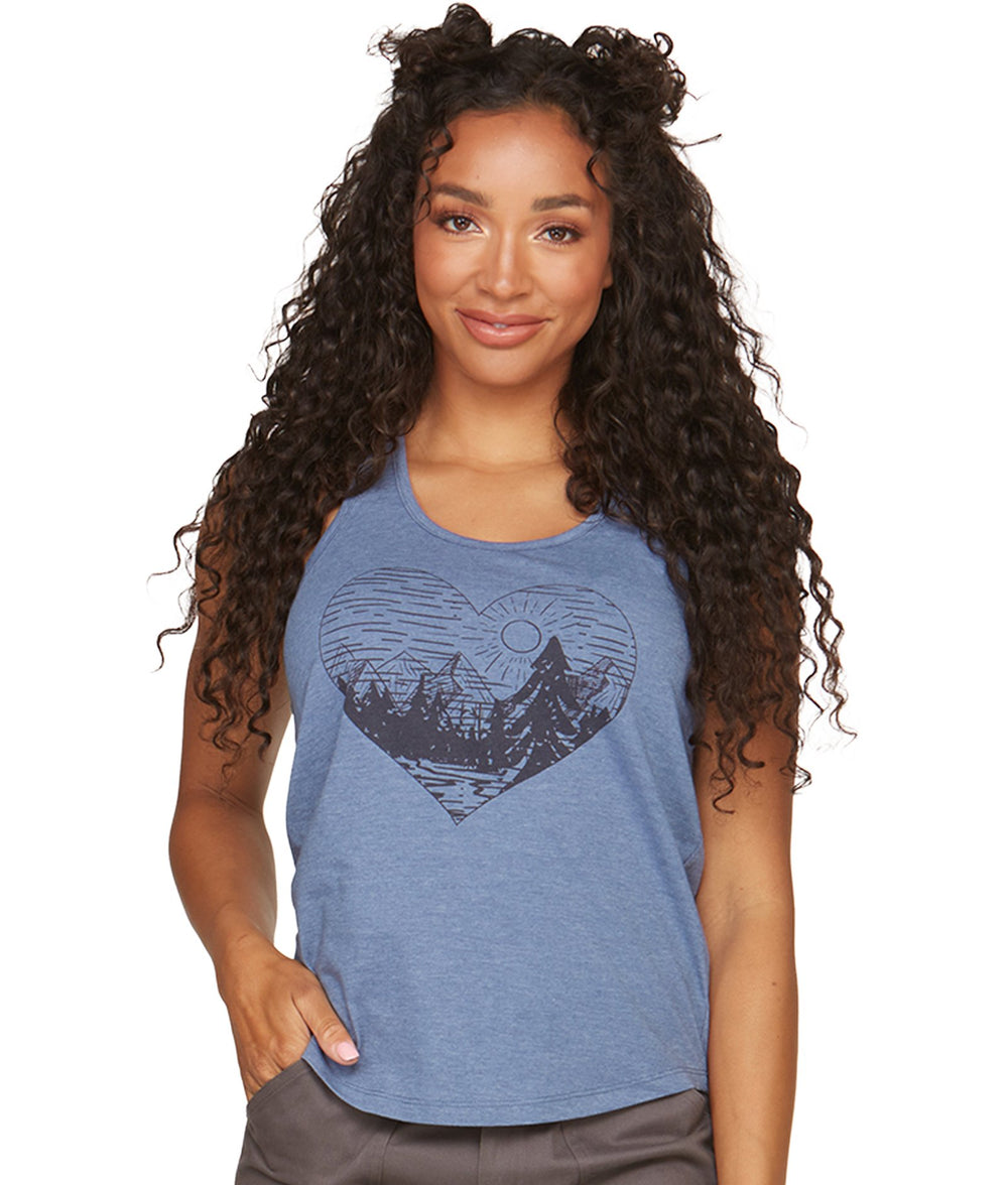 Women's Post Blue Ember Recycled Tank