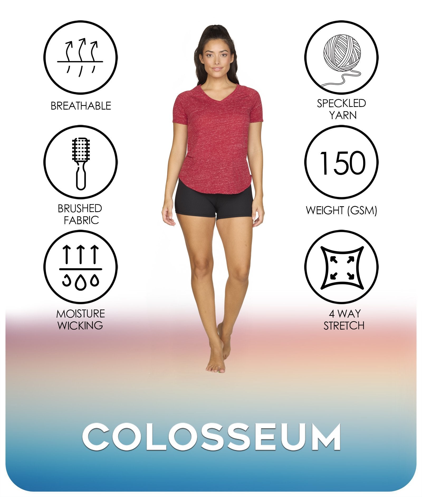 Women's Cardinal Gemma Tee Features