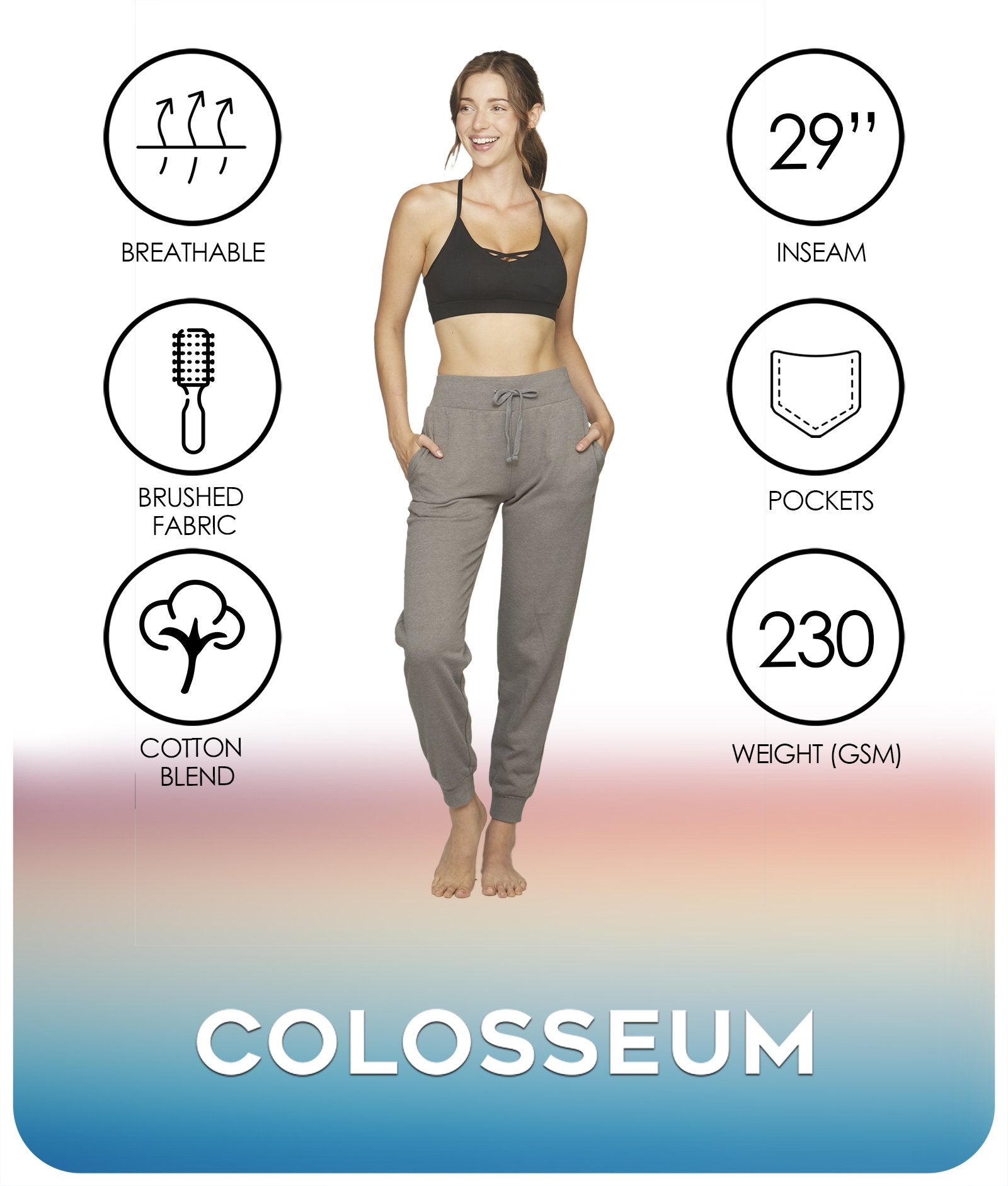 Women's Smoked Pearl Grace Jogger Features