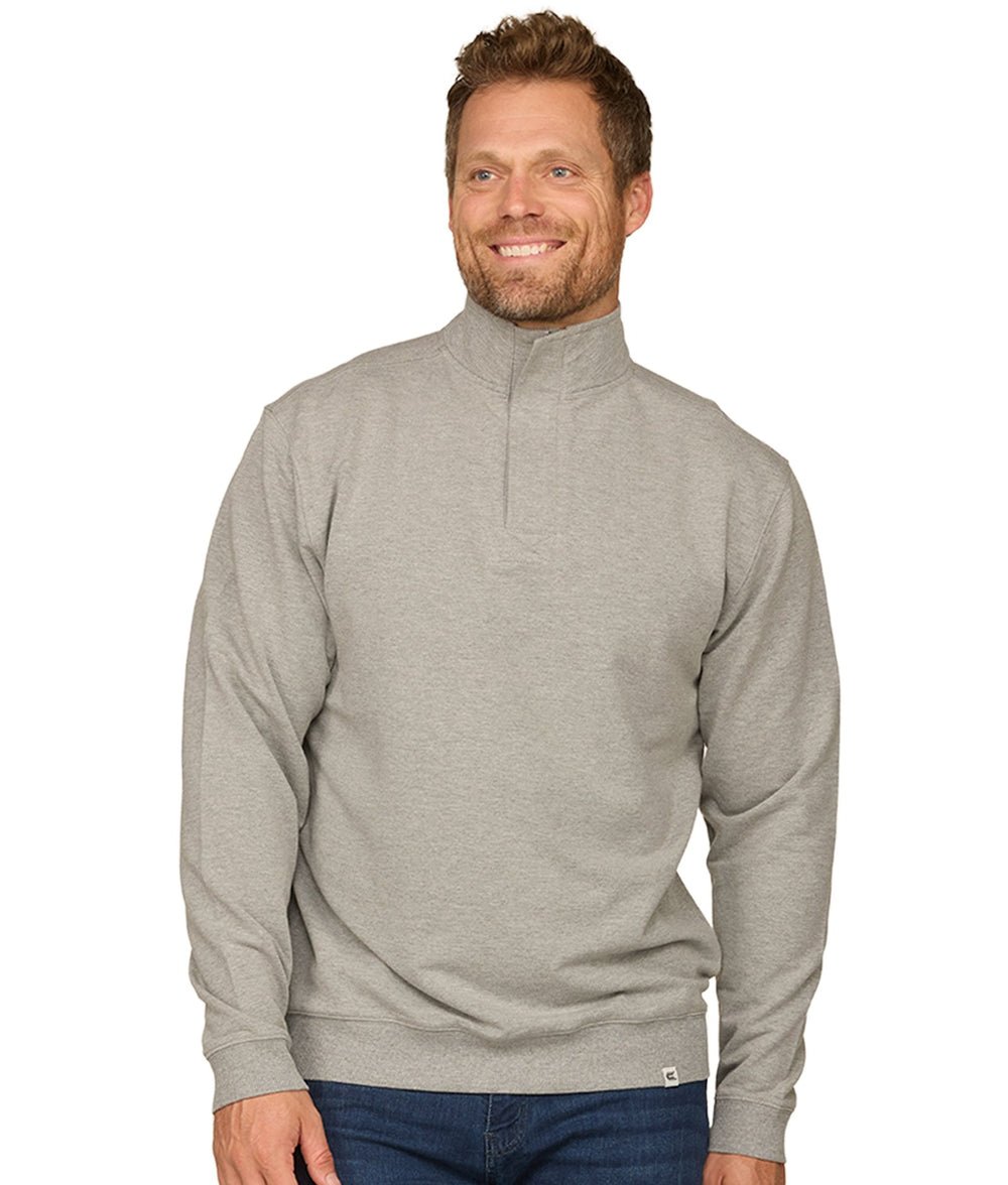 Men's Heather Grey Holland Quarter Zip Pullover