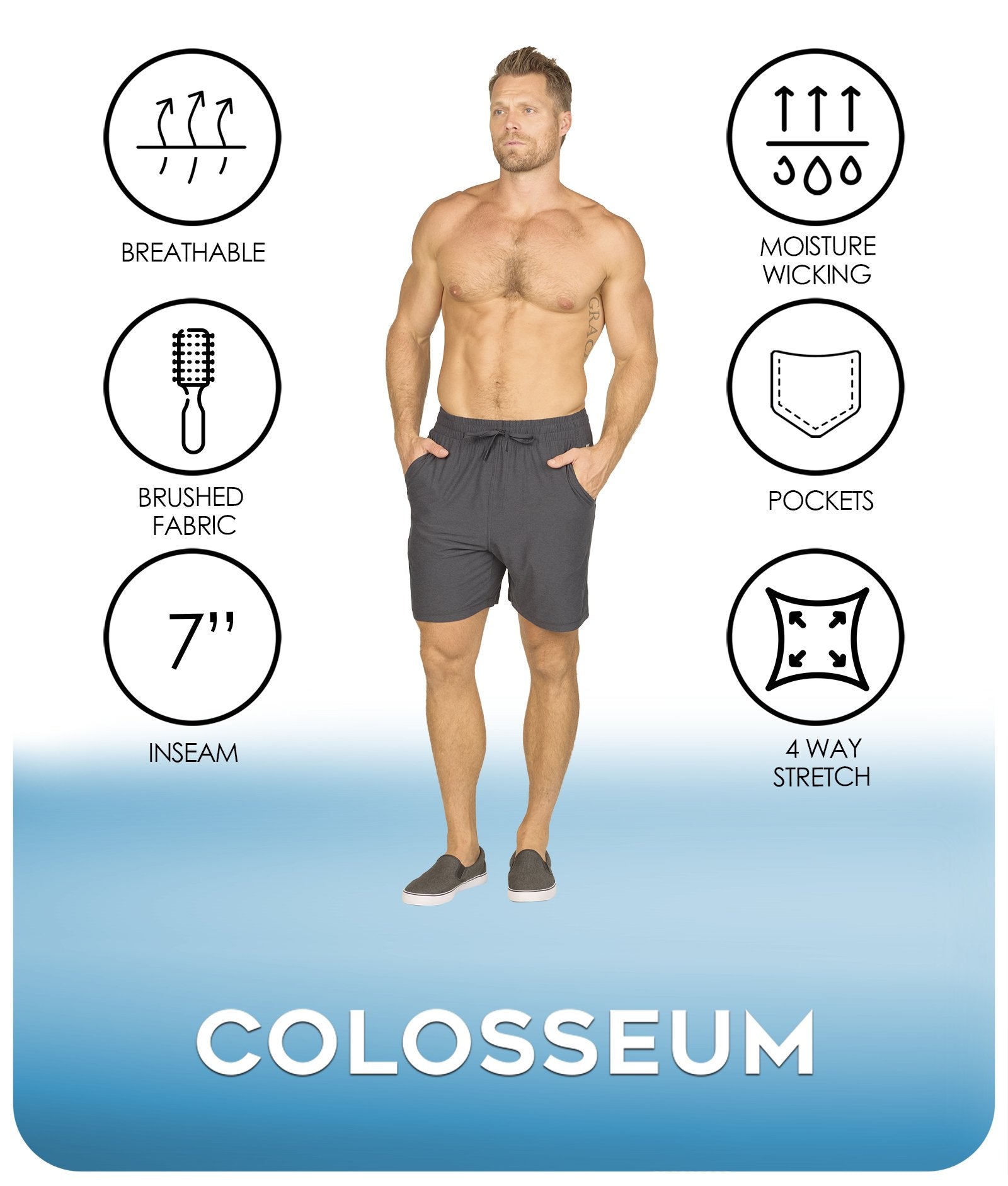 Men's Black Jackson Short Features