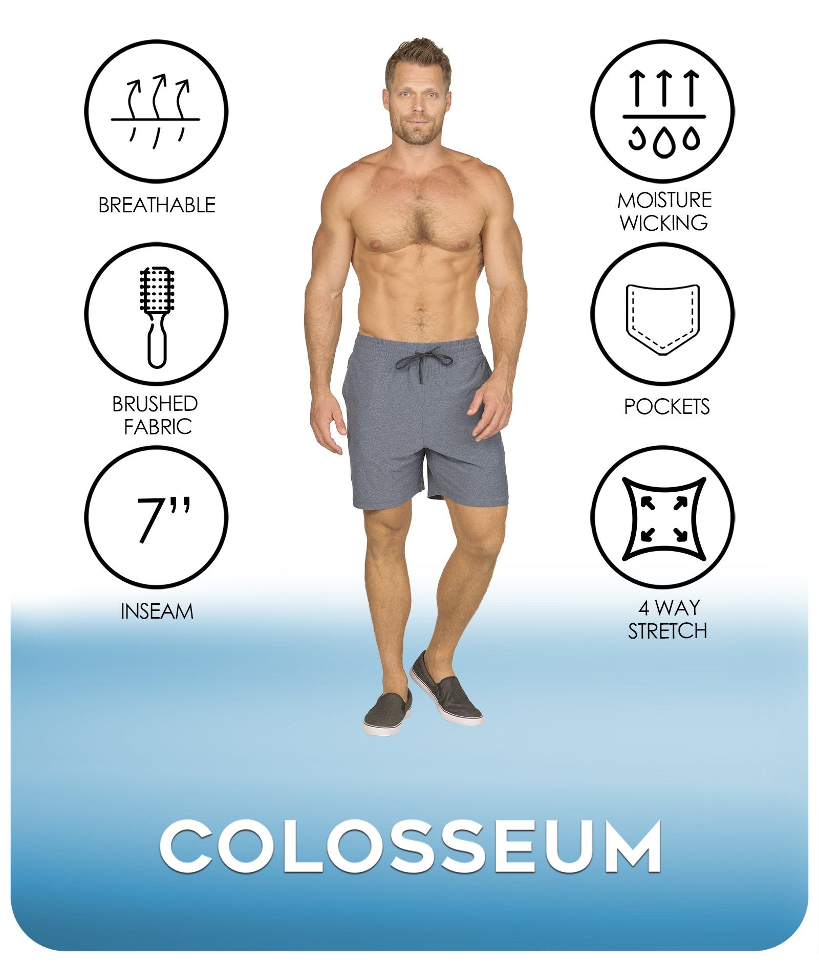 Men's Navy Jackson Short Features