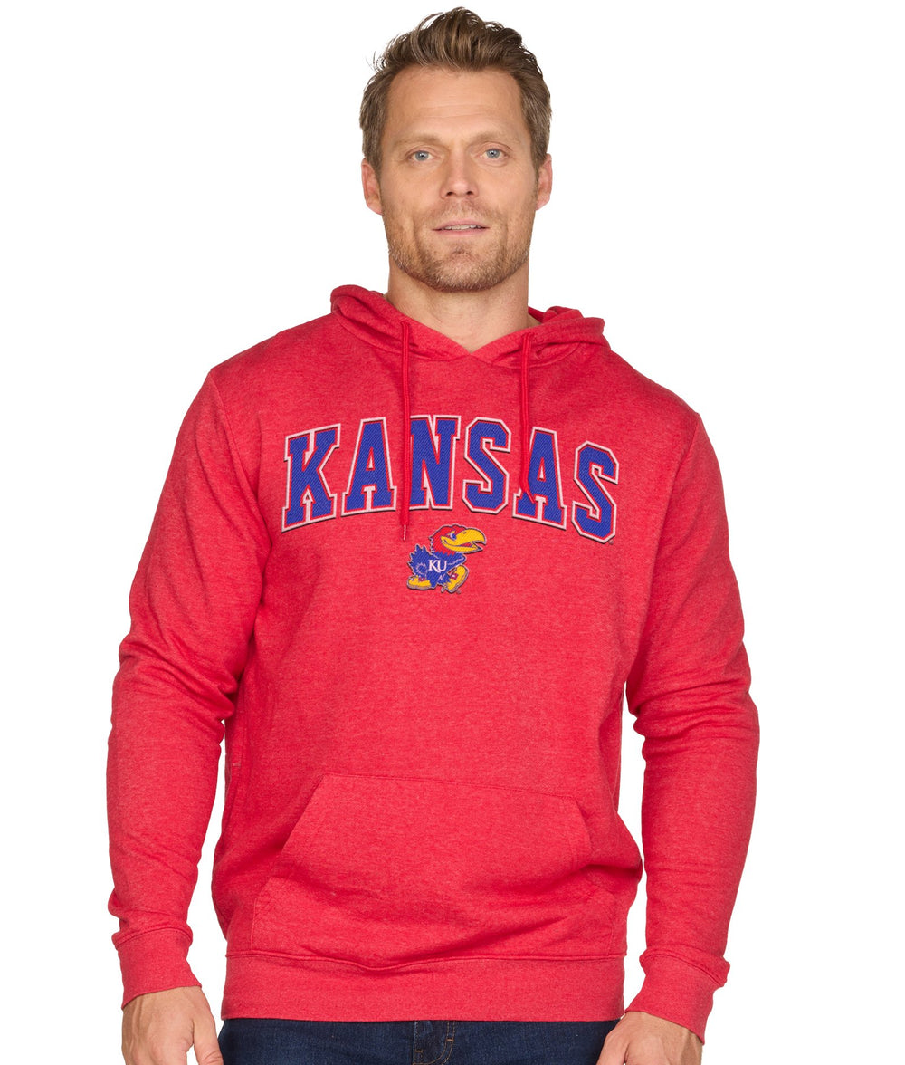 Men's Red Kansas Jayhawks Stadium Hoodie