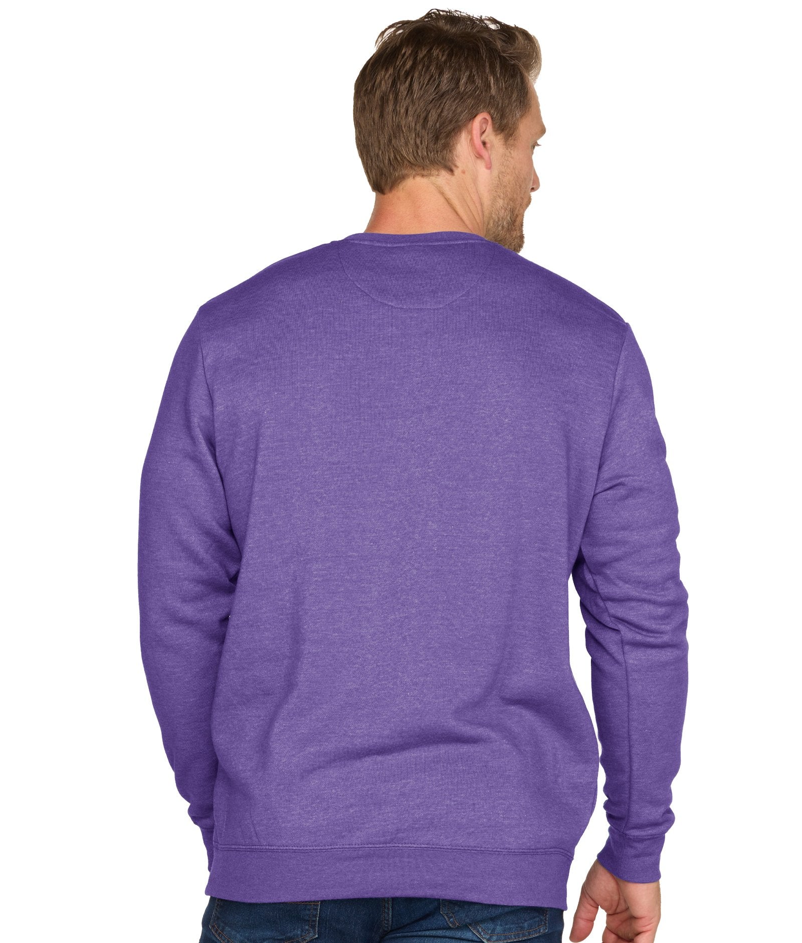 Men's Purple Kansas State Wildcats Campus Crewneck